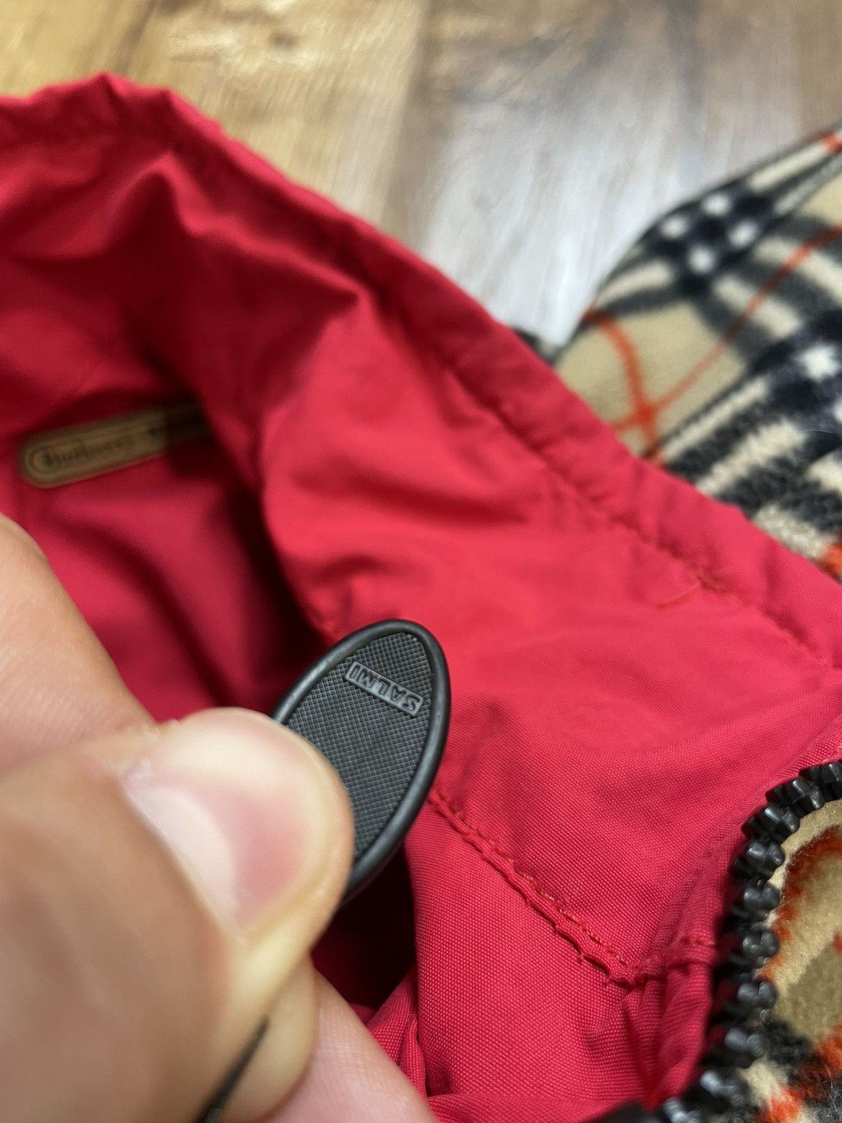 Burberry Vintage 90’s Burberry Nova Check Y2K Style Fleece Bomber Size US S / EU 44-46 / 1 - 6 Thumbnail