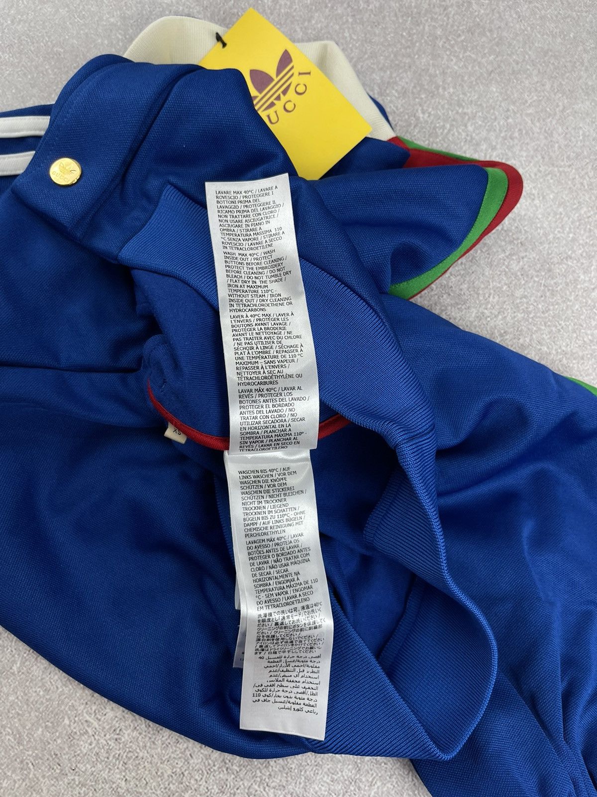 Adidas × Gucci Adidas x Gucci Cropped Jacket Cobalt Blue Size XS Size XS / US 0-2 / IT 36-38 - 22 Thumbnail