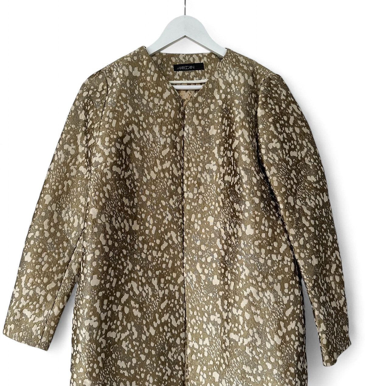 Other Marc Cain Gold Leopard Jacket Blazer Women's Size 2 Size M / US 6-8 / IT 42-44 - 3 Thumbnail