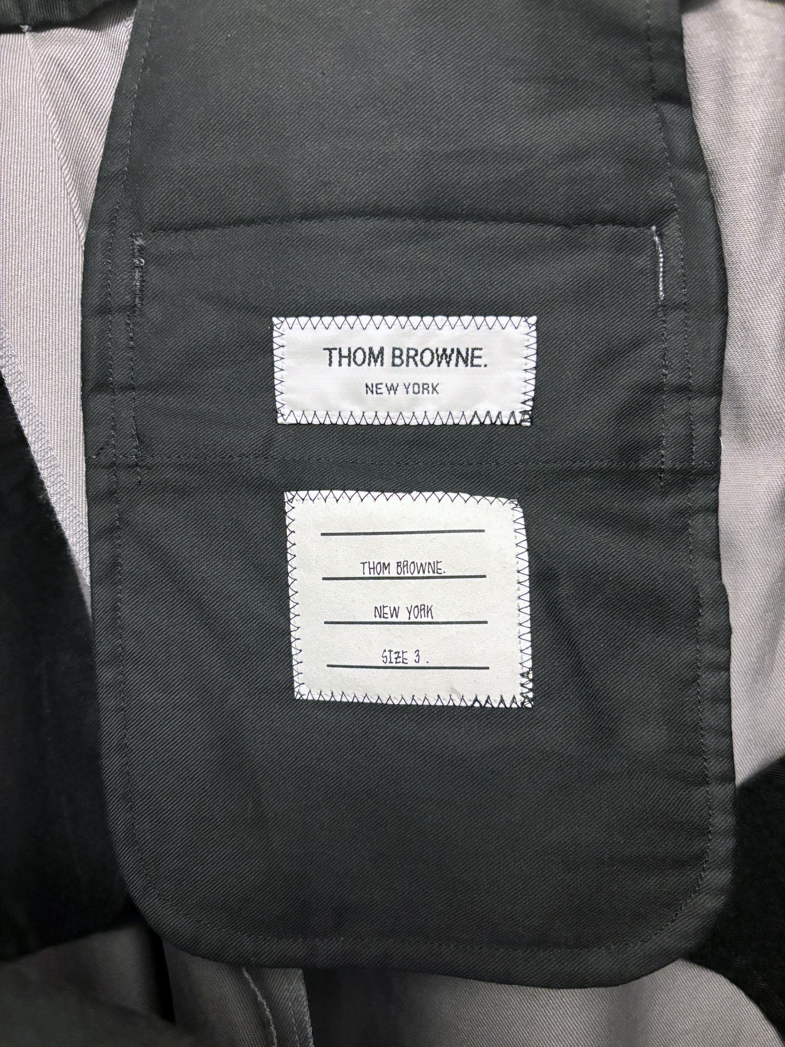 Thom Browne Thom Browne Cotton Trousers with Signature Ribbon Detail Size US 36 / EU 52 - 7 Thumbnail
