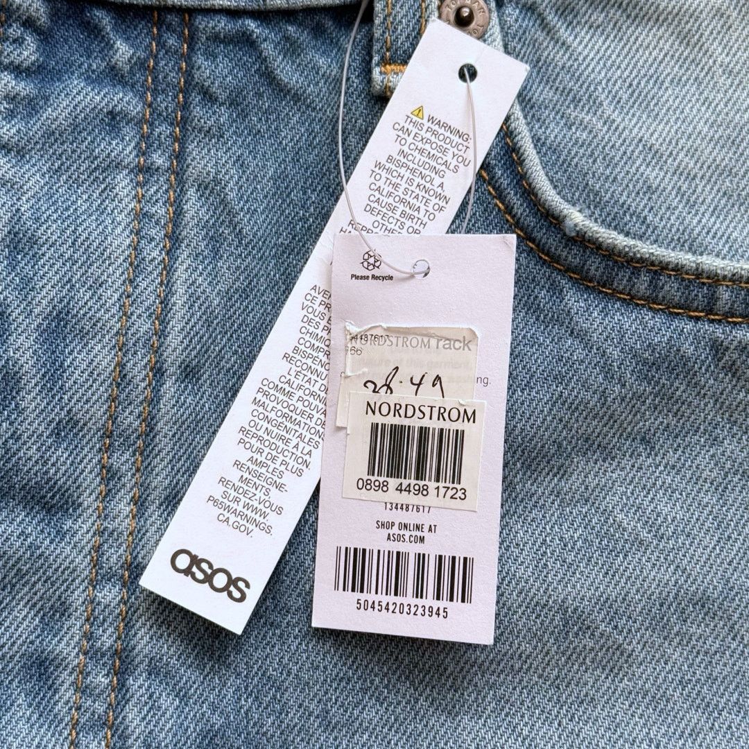 Topman Topman Straight Leg Denim Shorts Light Blue Wash 34 NWT Size US 34 / EU 50 - 5 Thumbnail