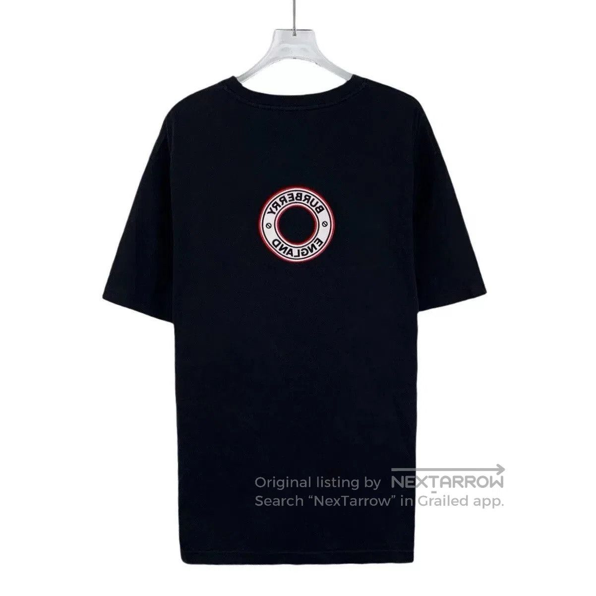 Burberry Burberry Black Logo Embroidered Cotton T. Size US M / EU 48-50 / 2 - 2 Thumbnail