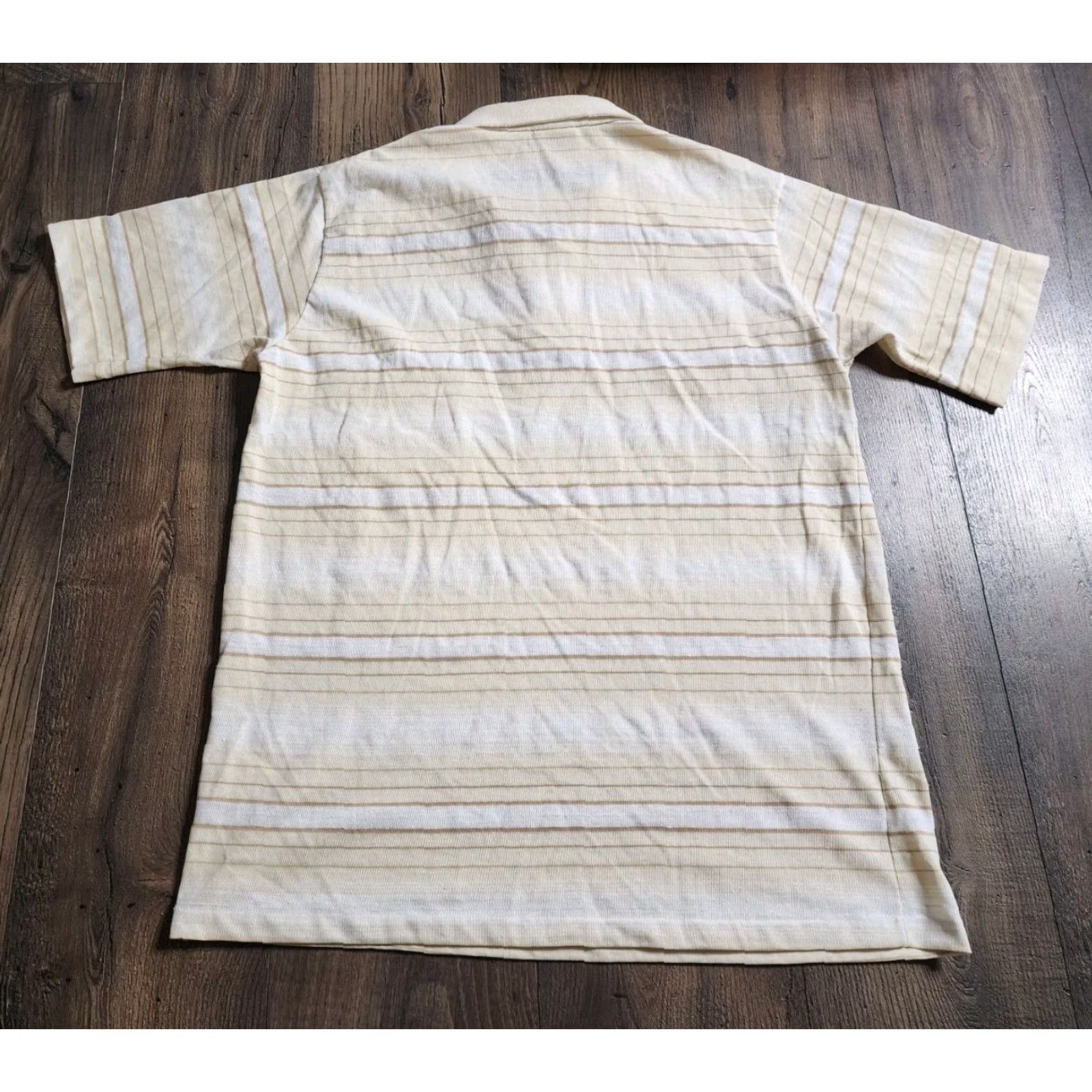 Vintage VINTAGE Grand slam Munsingwear penguin Polo Shirt Golf Striped Mens XL Beige Pine Size US XL / EU 56 / 4 - 2 Thumbnail