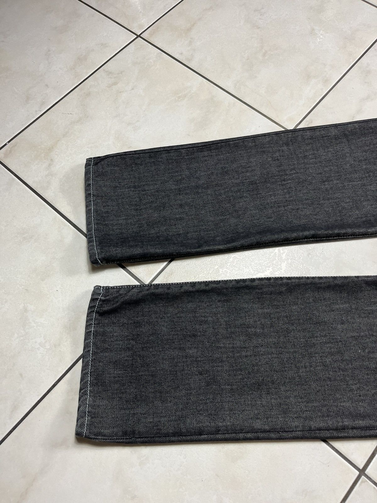 Designer × H&M × Karl Lagerfeld Karl Lagerfeld for H&M dark grey goth denim jeans pants Size US 32 / EU 48 - 14 Thumbnail