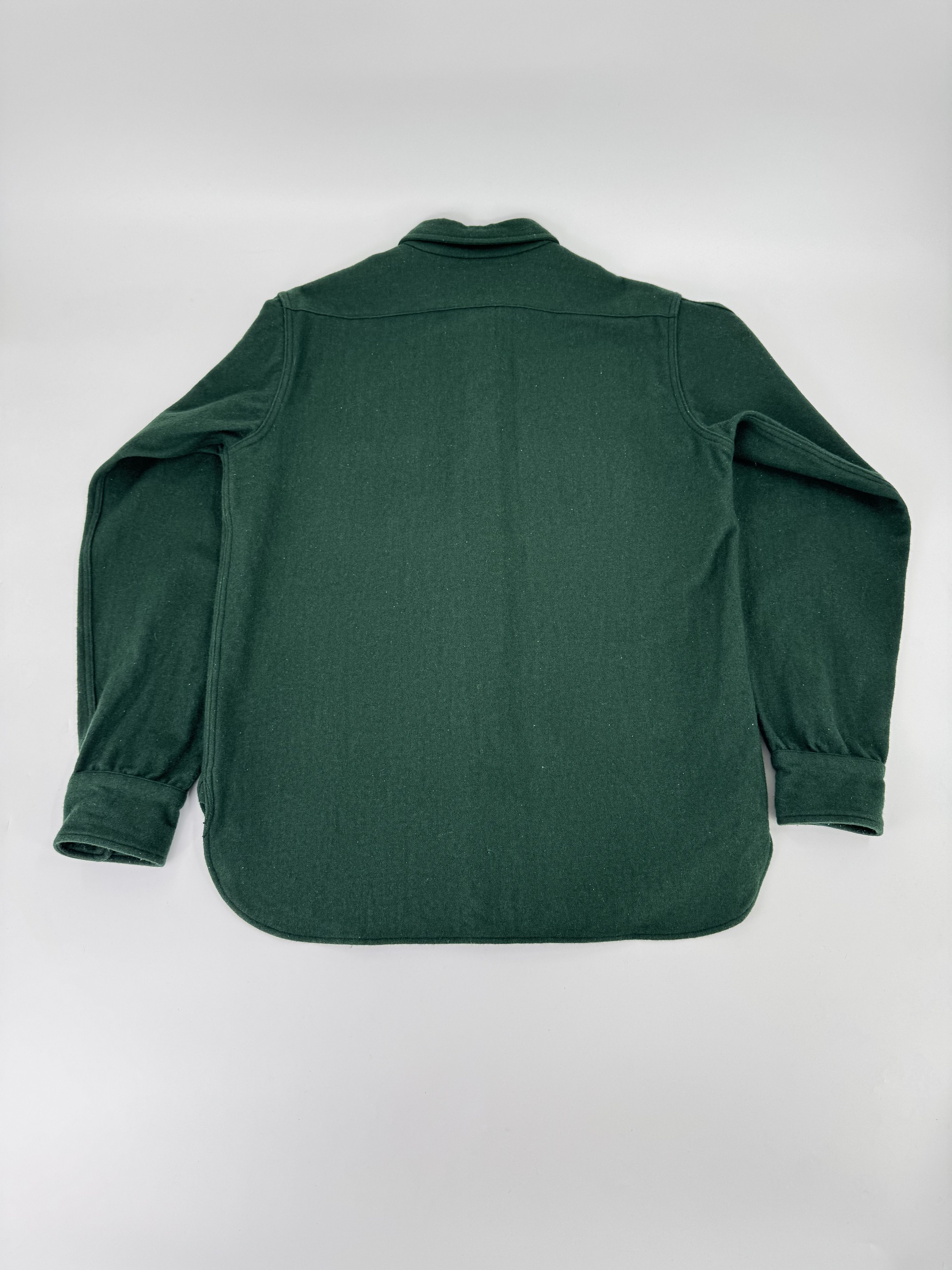 Heller's Cafe × Warehouse Heller's Cafe x Warehouse Japan Green Wool Shirt Size 38 Size US S / EU 44-46 / 1 - 4 Thumbnail