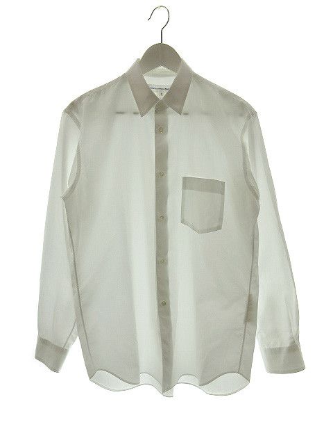 Shirt Button Up Cotton Long Sleeve White