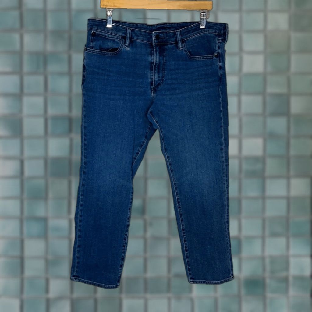 Bonobos Bonobos Jeans Mens Slim Fit Jeans Premium Stretch Medium Wash Denim W38 x L30 Blue Athletic Men's Jeans Slim Fit W38 L30 Regular 38 x 30 Blue Size US 38 / EU 54 - 1 Thumbnail