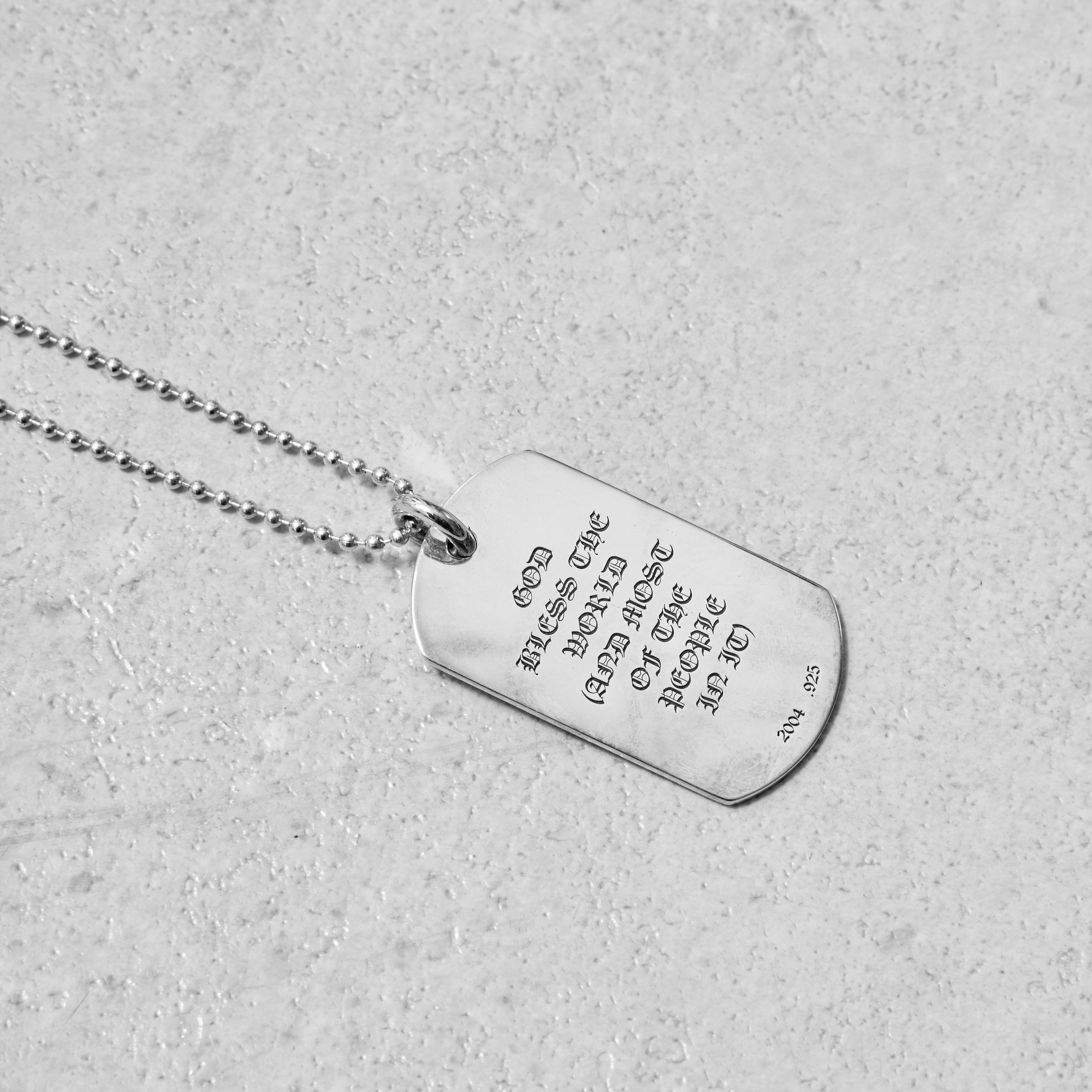 Chrome Hearts CHROME HEARTS Dog Bless Cemetery Coss Necklace Size ONE SIZE - 4 Thumbnail
