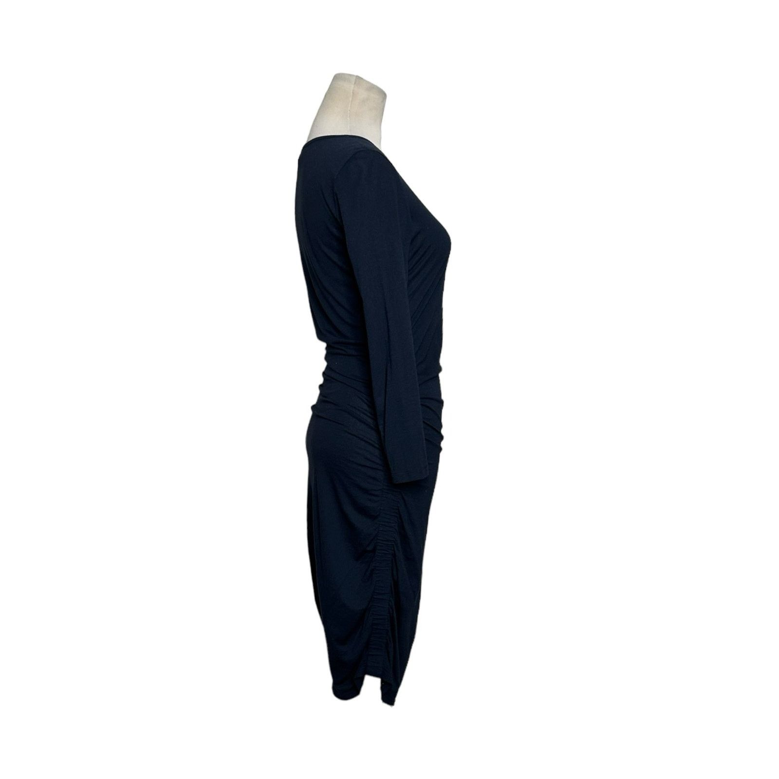 Theory Theory navy blue plume jersey dress size small Size S / US 4 / IT 40 - 2 Thumbnail
