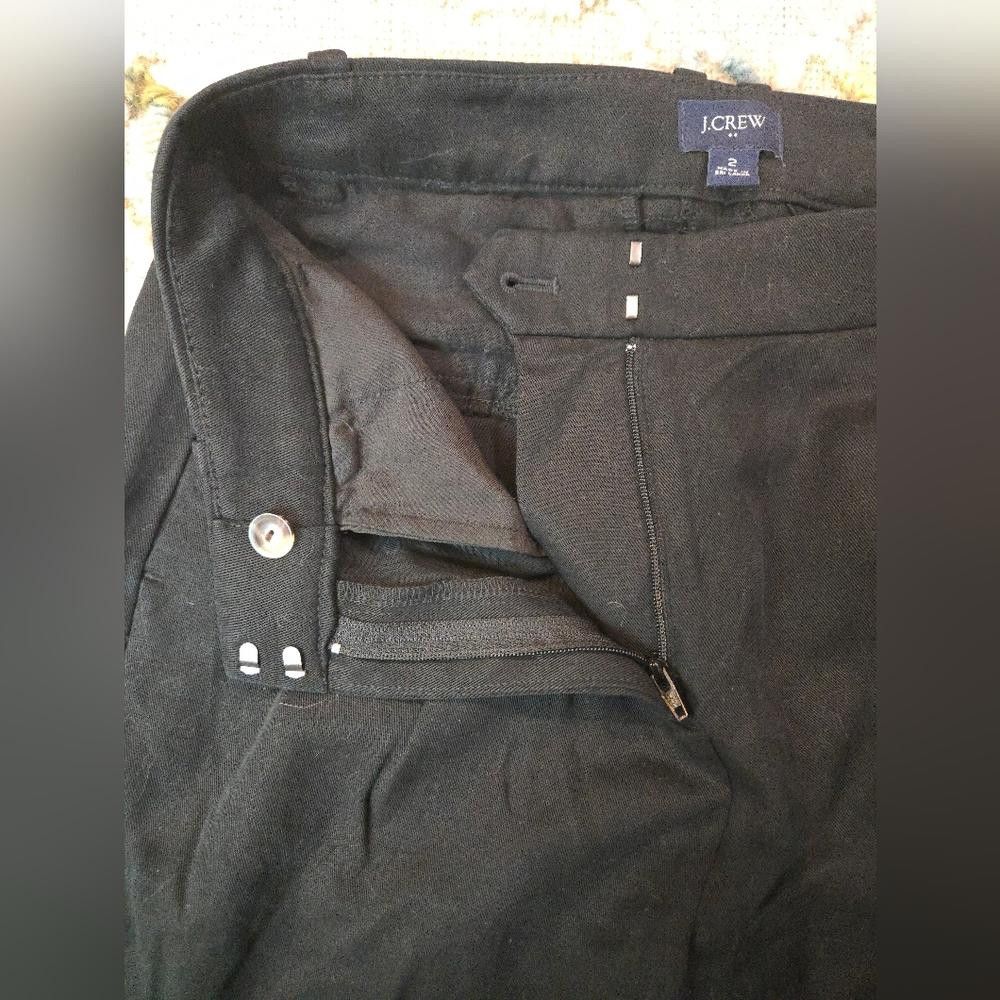 J.Crew J Crew Wide-Leg Pleated Twill Trouser Pant Size 26" / US 2 / IT 38 - 6 Thumbnail