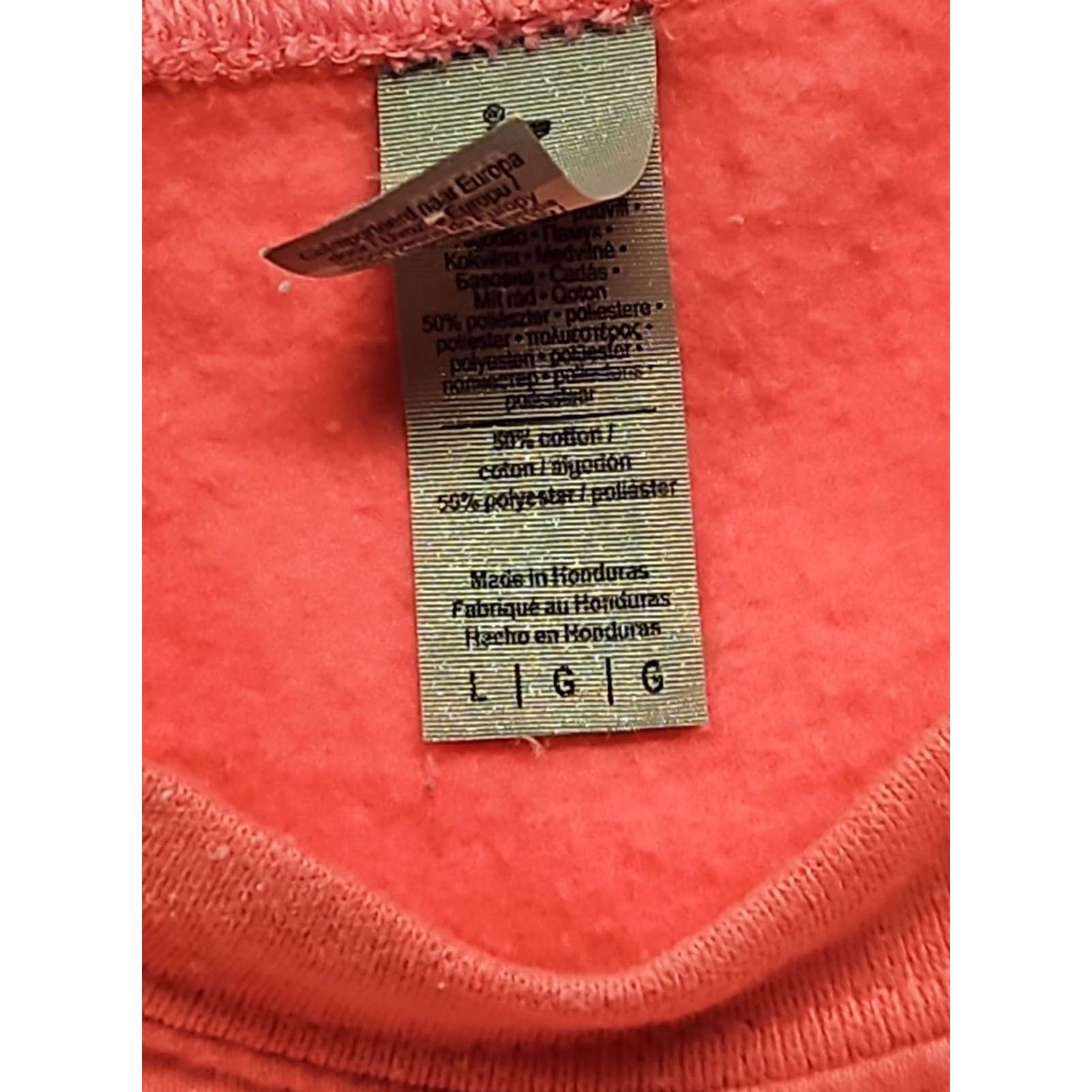 Gildan Gildan Sweatshirt Mama Embroidered Patch Lettering Long Sleeve Crew Neck Pink L Womens Size L / US 10 / IT 46 - 3 Thumbnail