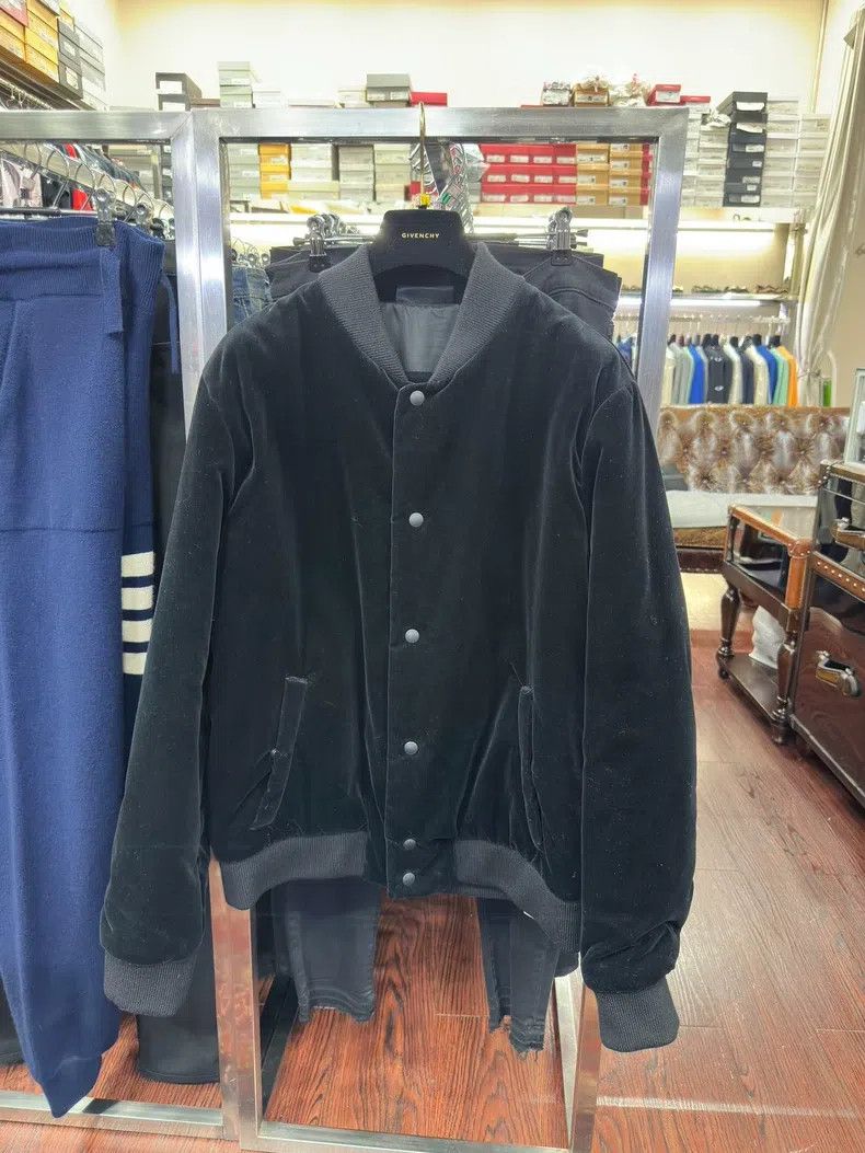 Givenchy Givenchy Black Velvet Baseball Jacket Size US M / EU 48-50 / 2 - 3 Thumbnail