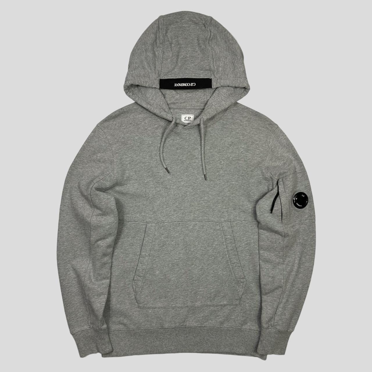 image of C P Company Cp Company Lens Pullover Winter Hoodie - M in Grey, Men's (Size Medium)