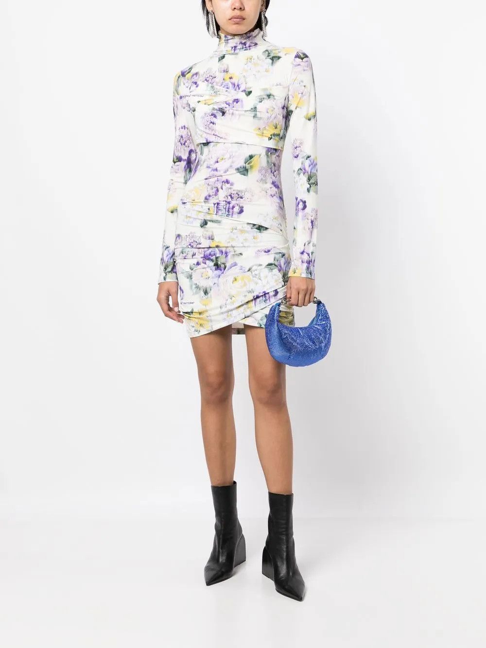 Off-White o1y1125 Mini Dress in Multicolor Size M / US 6-8 / IT 42-44 - 4 Thumbnail