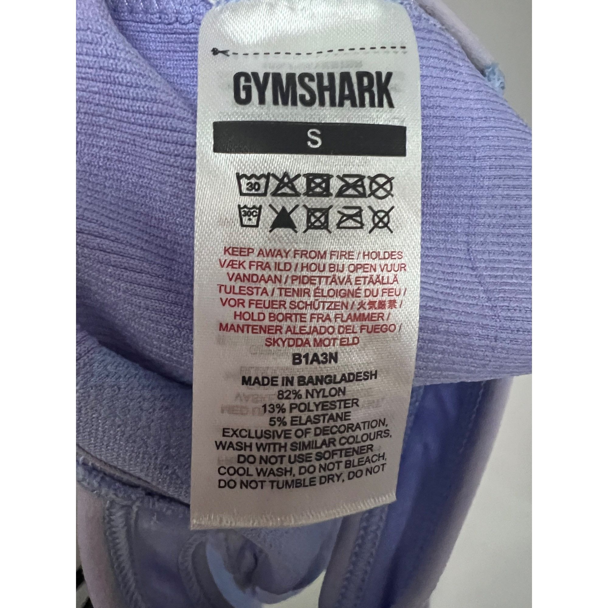 Gymshark Gymshark Womens Blue Purple Tie Dye One Piece Activewear Uni Size S / US 4 / IT 40 - 7 Thumbnail