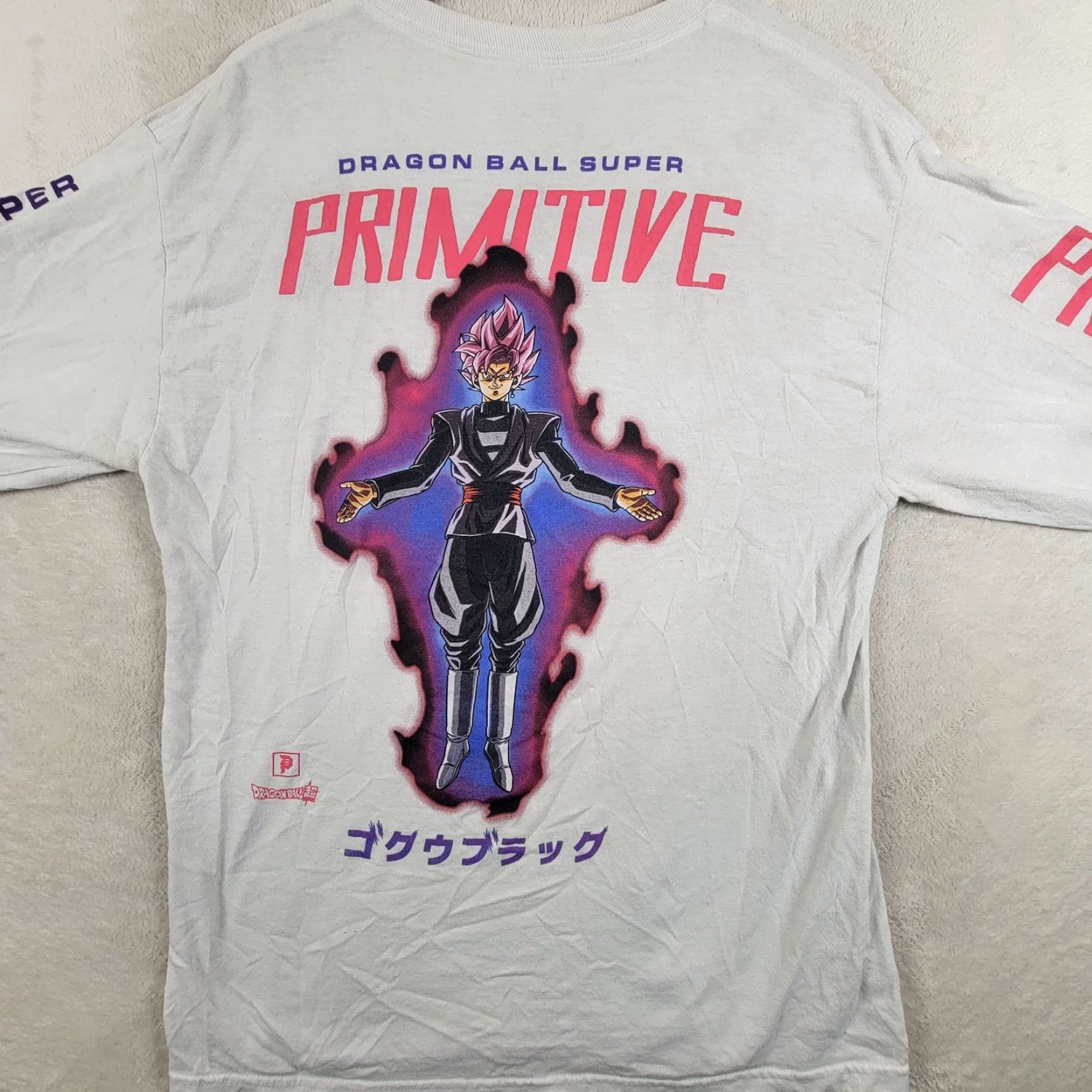 Primitive VINTAGE Primitive Dragon Ball Super Goku Black Rose Long Sleeve Shirt White L Mens Size US L / EU 52-54 / 3 - 2 Thumbnail