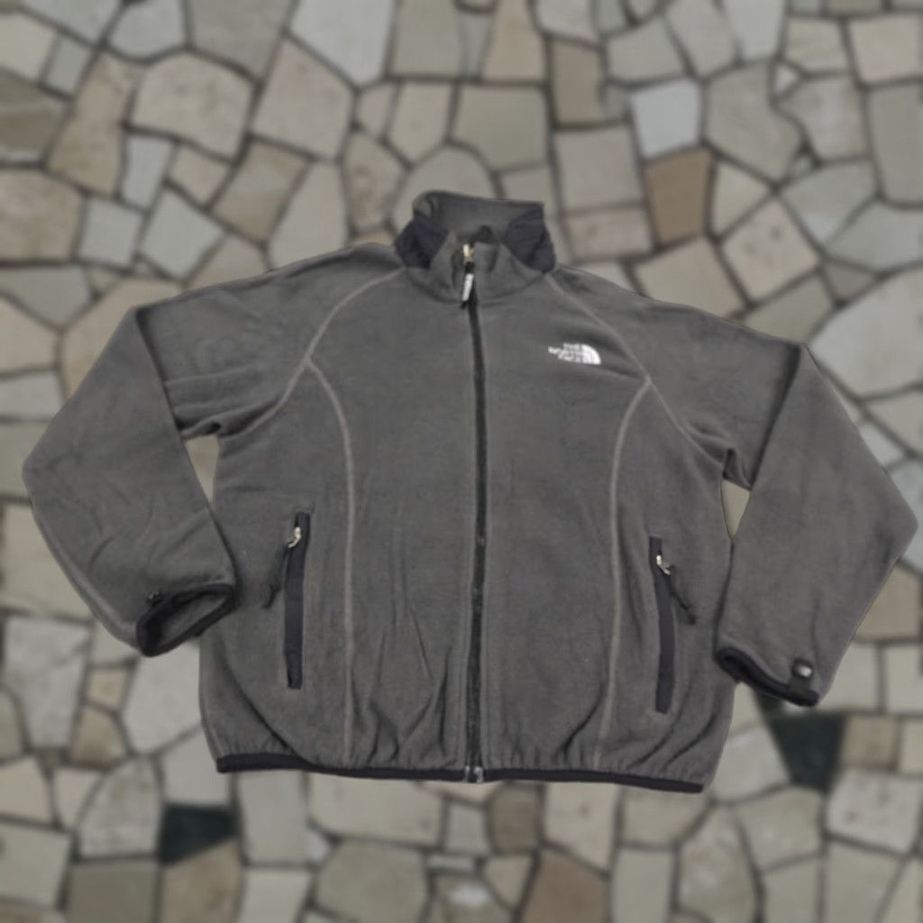 The North Face VINTAGE North Face Jacket Womens Small Gray Full Zip Up Fleece Outdoors Hiking Size S / US 4 / IT 40 - 1 Thumbnail