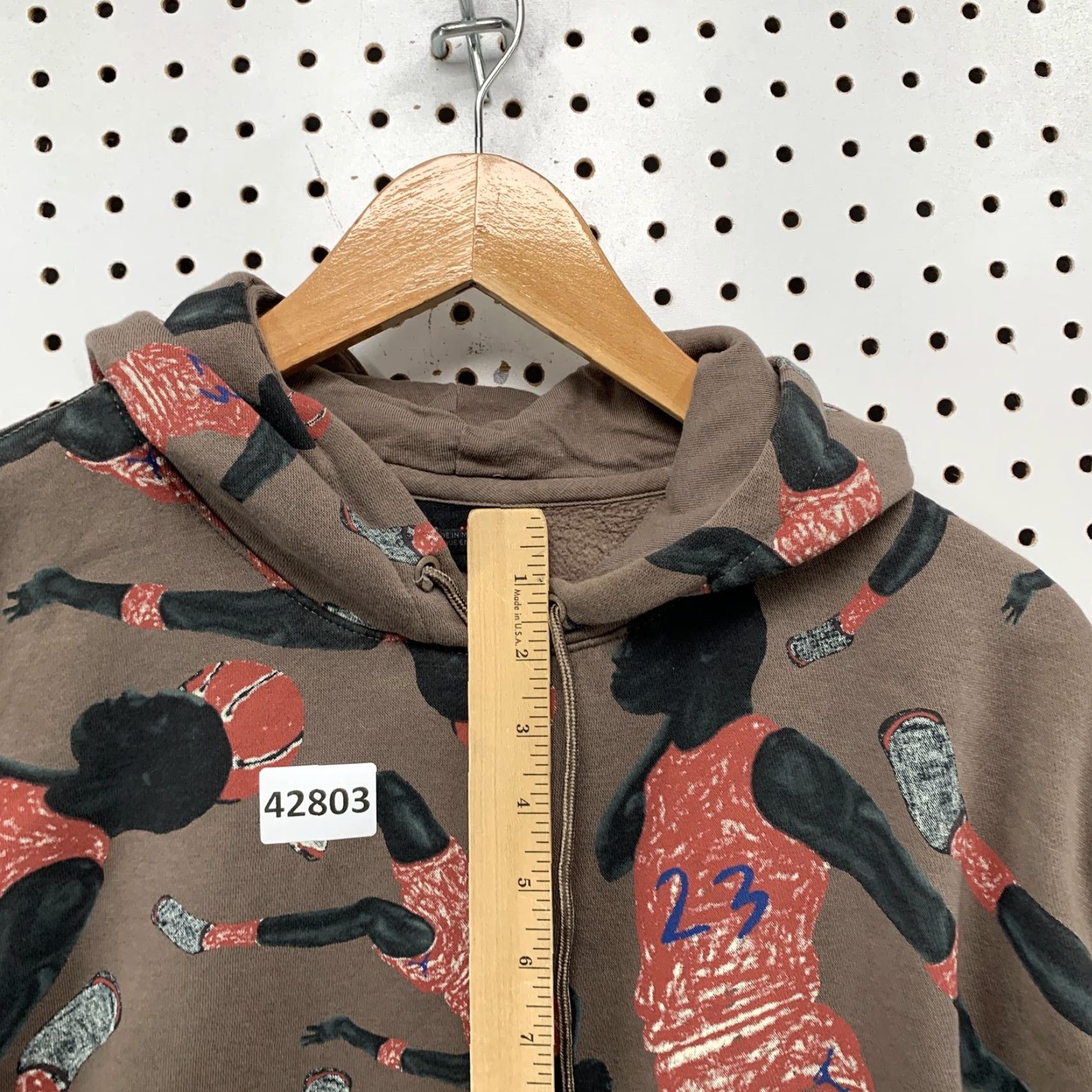 Jordan Brand Jordan Jumpman Hoodie Sweatshirt Mens Small Brown All Over Print Long Sleeve Size US S / EU 44-46 / 1 - 5 Thumbnail