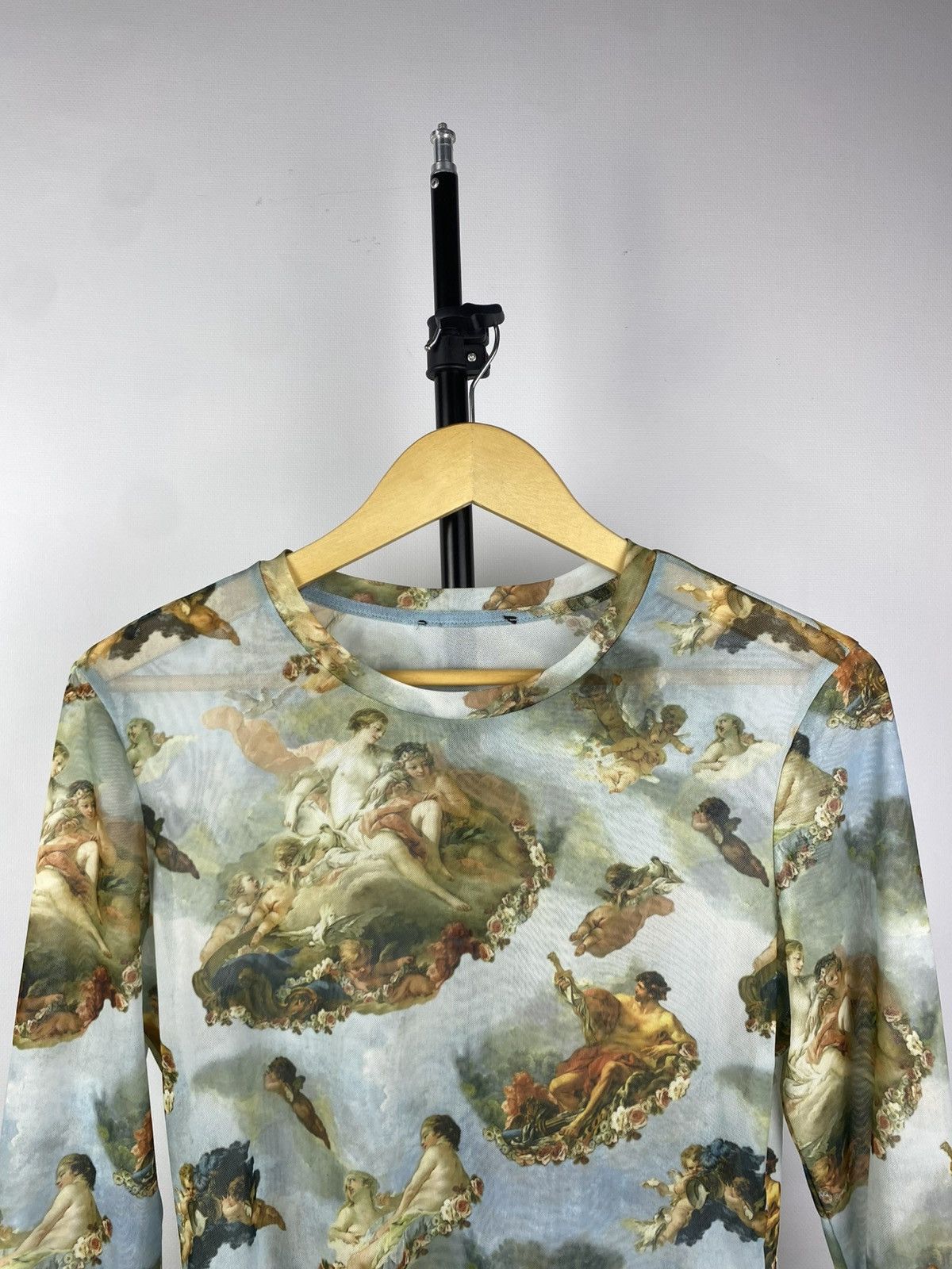 Designer × Japanese Brand × Vintage Save The Queen Jean Paul Gaultier Style Angels Mesh Blouses Size M / US 6-8 / IT 42-44 - 2 Thumbnail