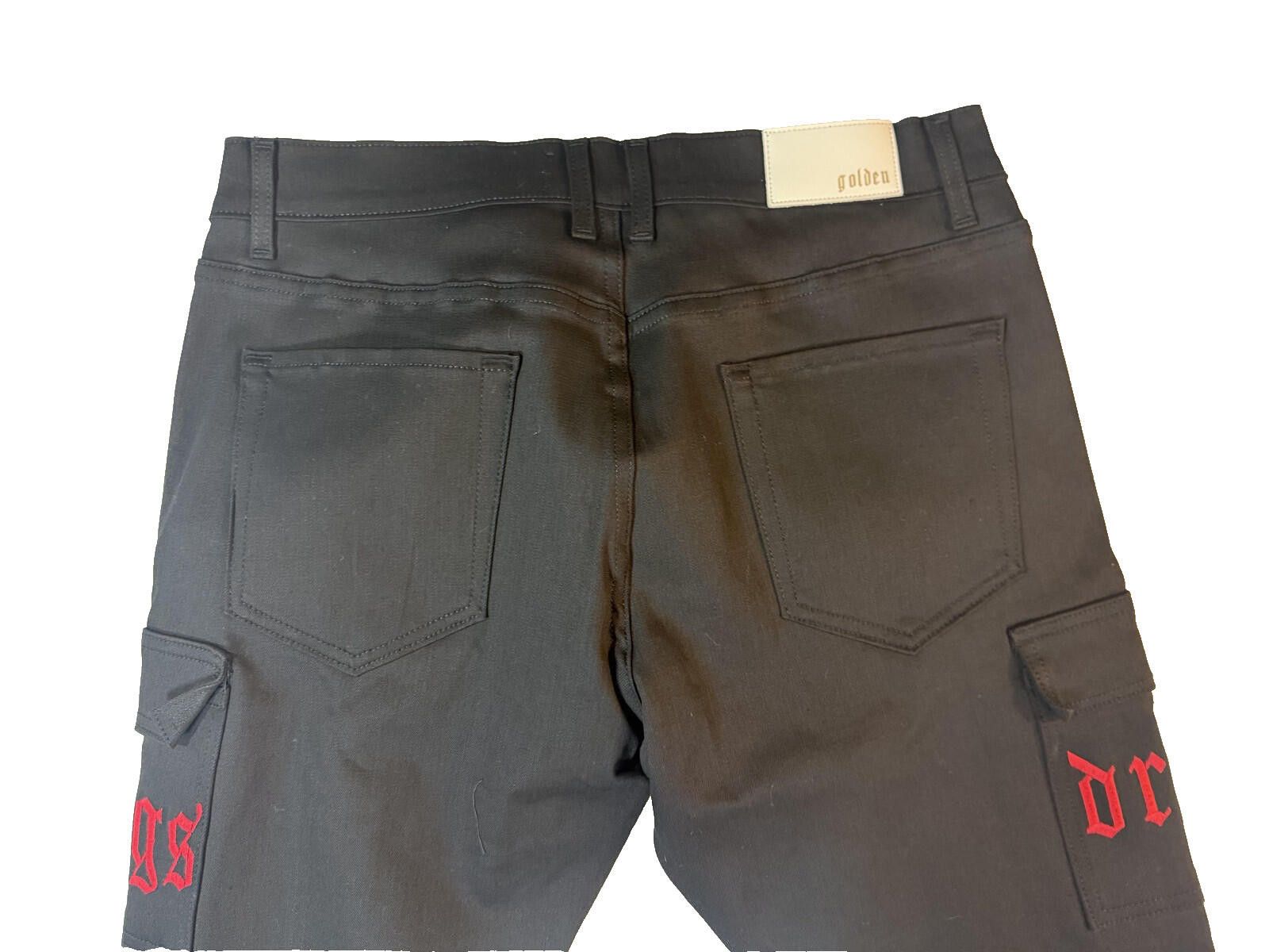 Golden Goose Golden Cargo Jeans Mens 38 Gothic Dr$gs Heal Pain Streetwear Size US L / EU 52-54 / 3 - 9 Thumbnail