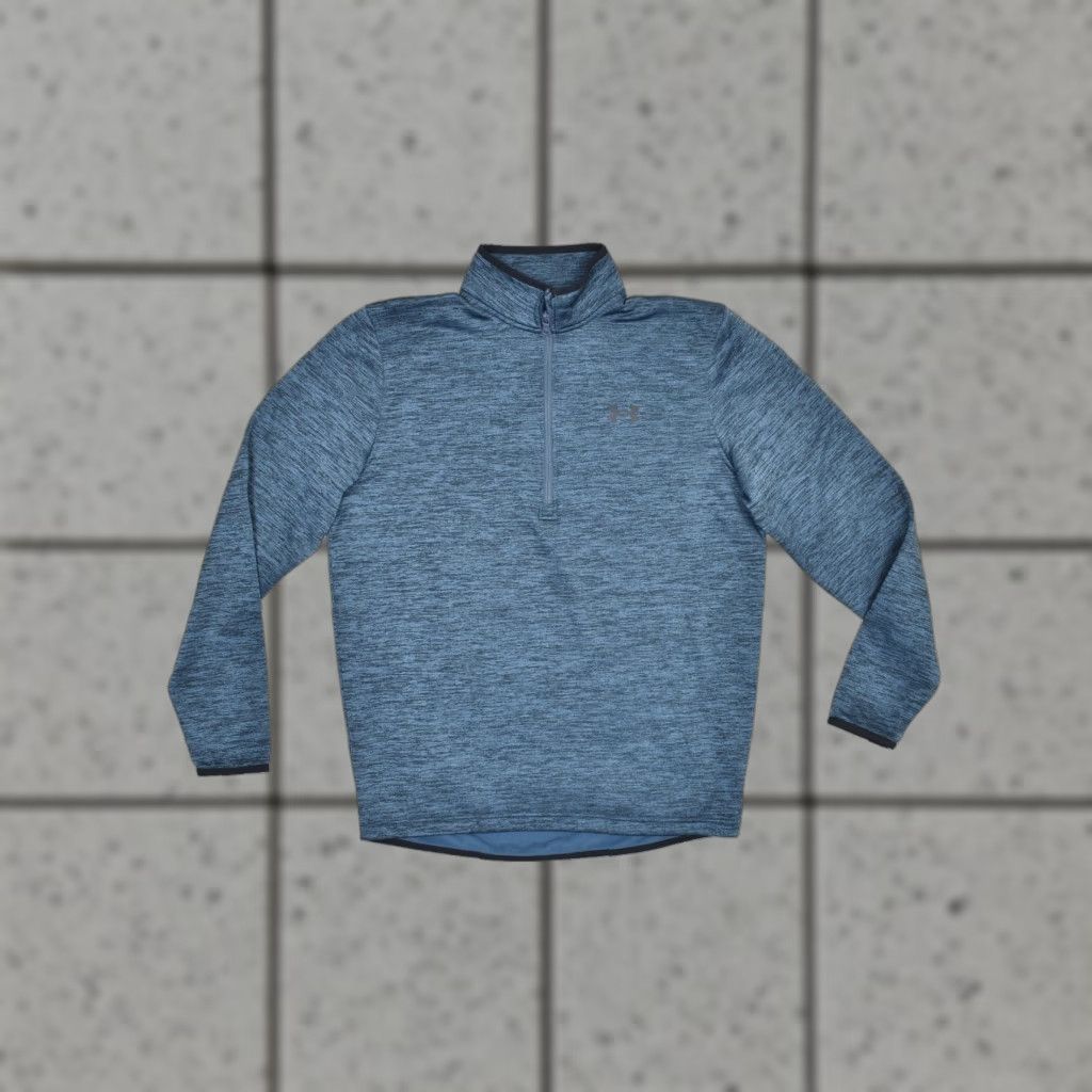 Under Armour Under Armour Men's ColdGear Pullover 1/4 Zip Size Small Blue Sweater Size US S / EU 44-46 / 1 - 1 Thumbnail