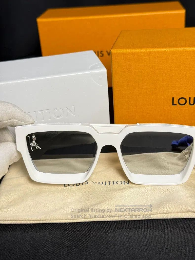 Louis Vuitton Louis Vuitton White Millionaire Sunglasses Size ONE SIZE - 2 Thumbnail