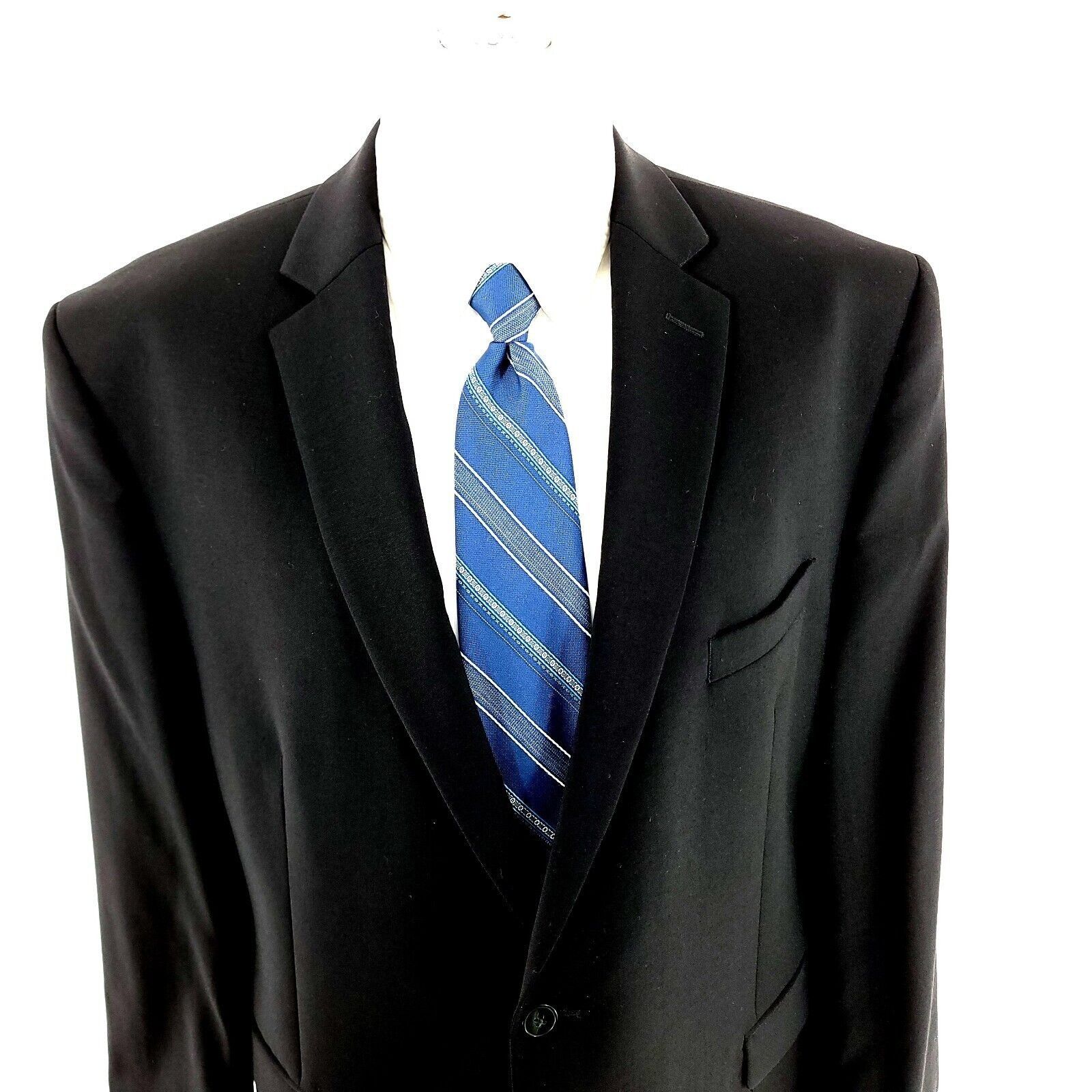 Calvin Klein Calvin Klein Wool 2 Button Blazer 42R Black Tagged 46R Has B Size 42R - 1 Thumbnail