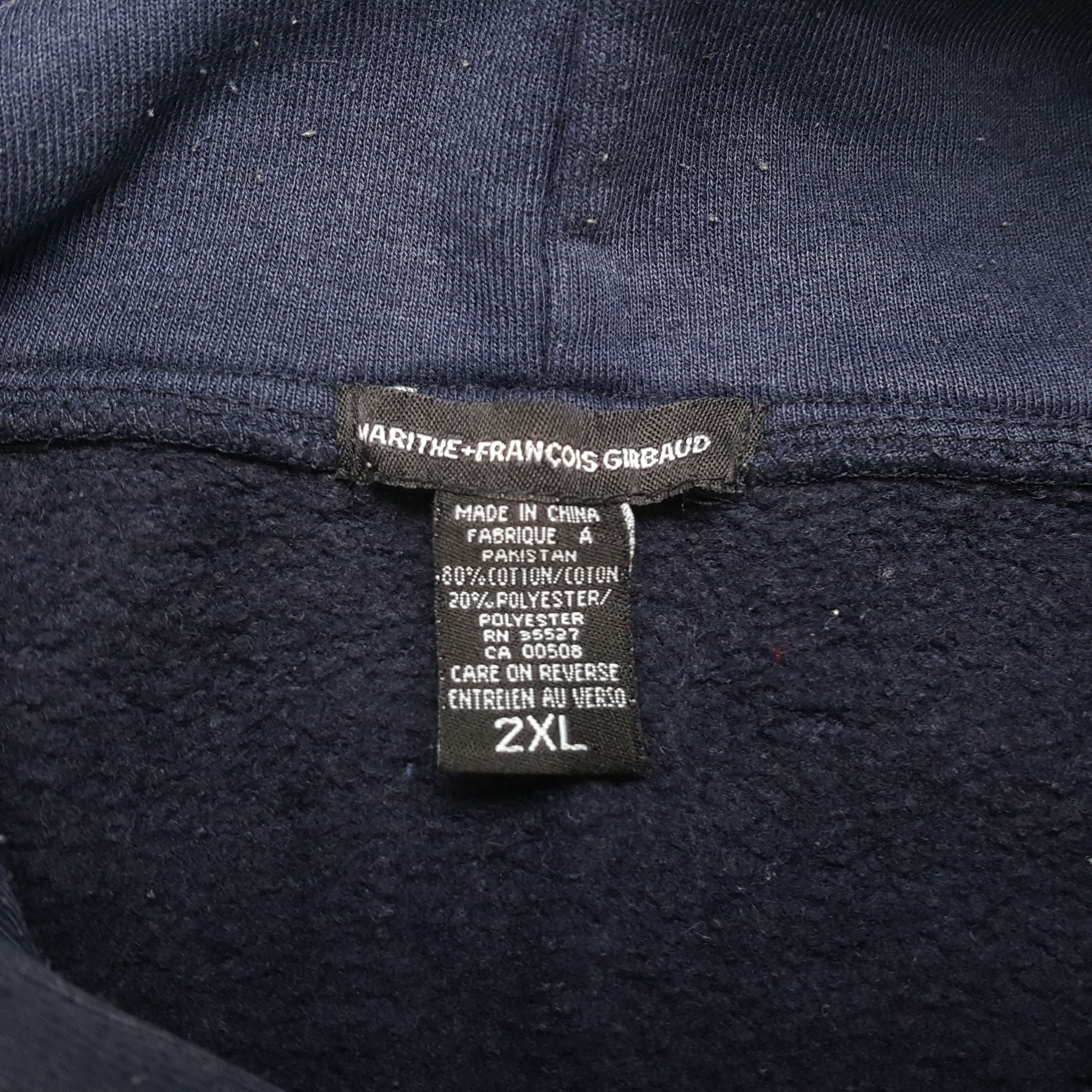 Marithe + Francois Girbaud Vintage Marithe Francois Girbaud Fashion Brand Hoodie RR17 Size US XXL / EU 58 / 5 - 6 Thumbnail