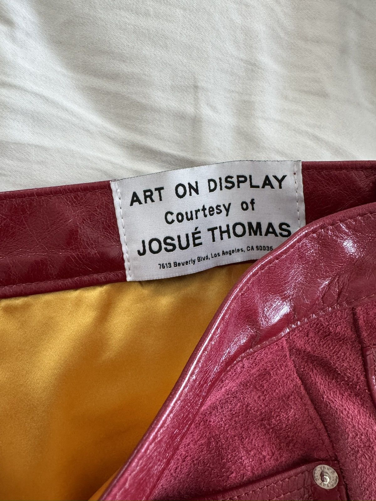 Gallery Dept. $6500 Red Leather-Suede Bronco Pants Size US 32 / EU 48 - 11 Thumbnail