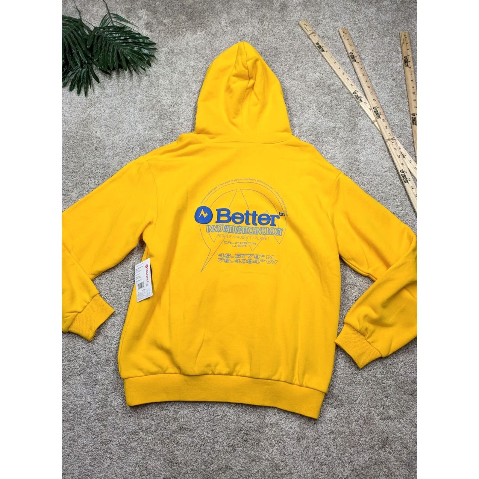 Marmot Marmot Hoodie Mens Medium Yellow Pullover Better Innovative Technology NWT Size US M / EU 48-50 / 2 - 7 Thumbnail