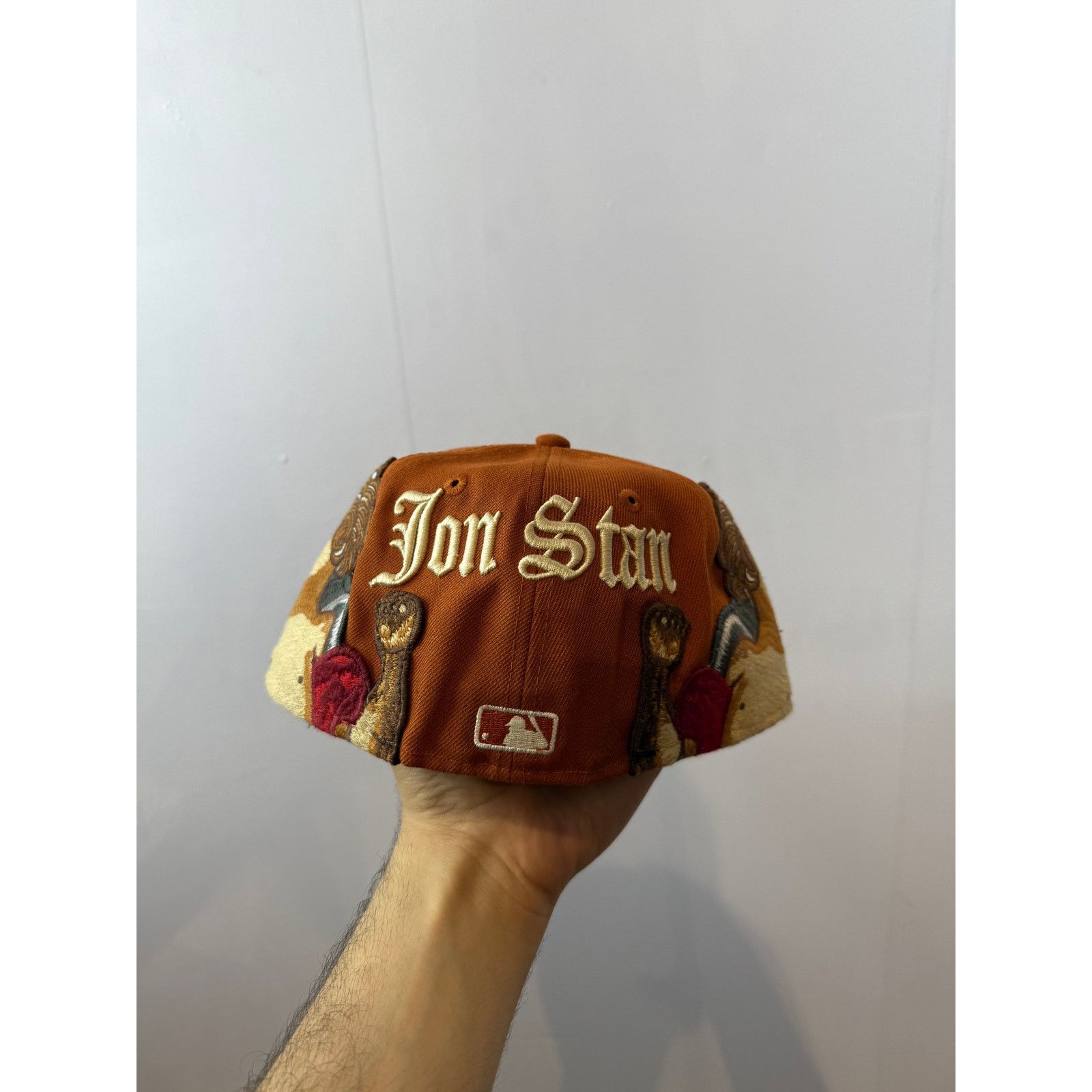 Jon Stan NYC Jon Stan Boston Orange Cap Size 32 - 3 Thumbnail