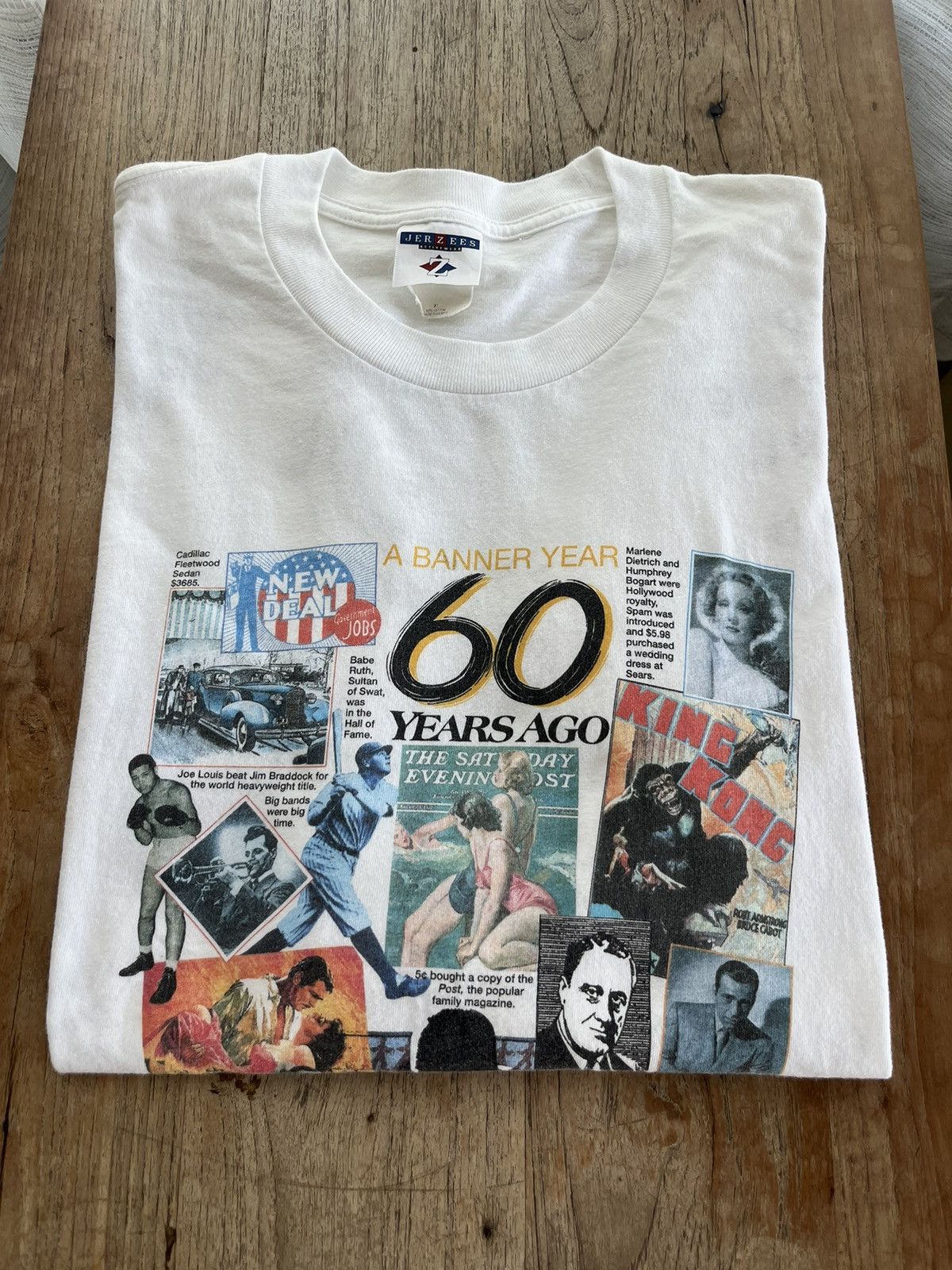 Vintage Vintage ABANNER YEAR 60’s Ago History 1996’s Tshirt Size US XL / EU 56 / 4 - 1 Thumbnail