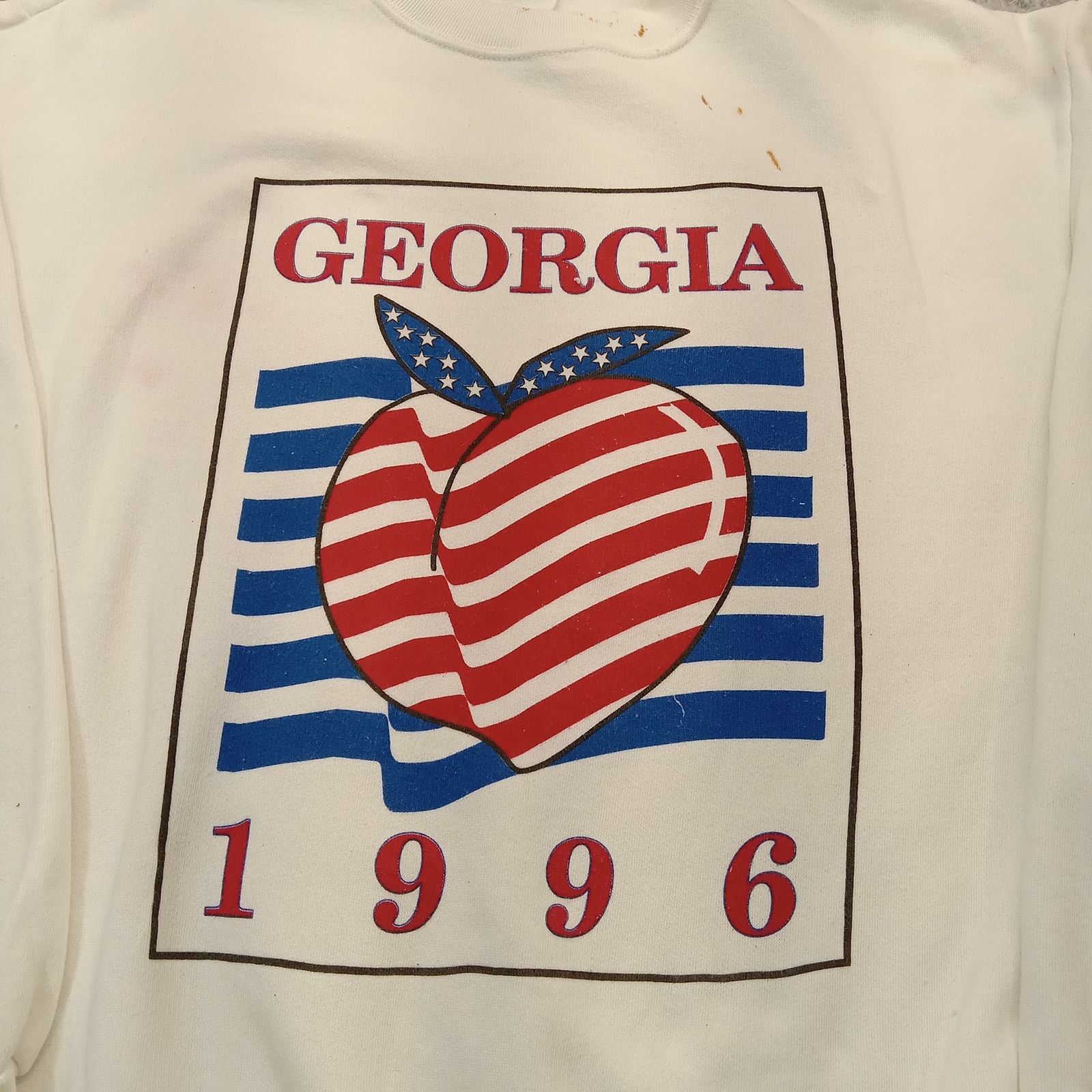 Other Vintage 96 Rebel Sweatshirt L Mens Georgia Long Sleeve White Size US L / EU 52-54 / 3 - 5 Thumbnail