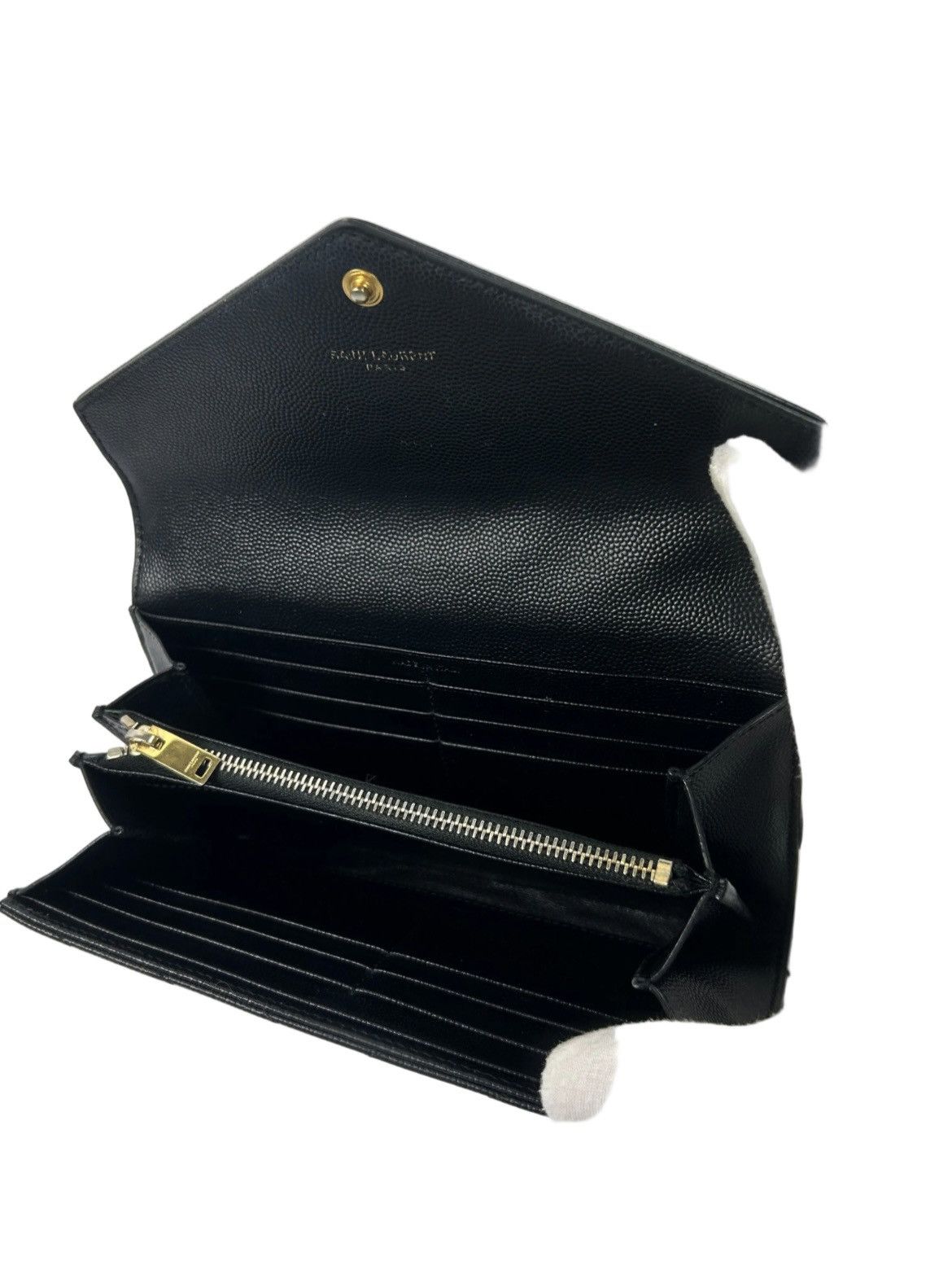 Yves Saint Laurent Yves Saint Laurent Leather Long Wallet Size ONE SIZE - 4 Thumbnail