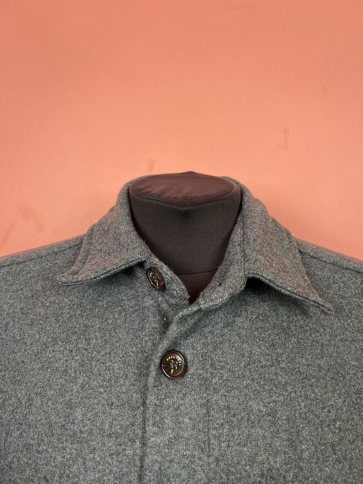 Percival Percival overshirt wool jacket streetwear hype casual Size US L / EU 52-54 / 3 - 3 Thumbnail
