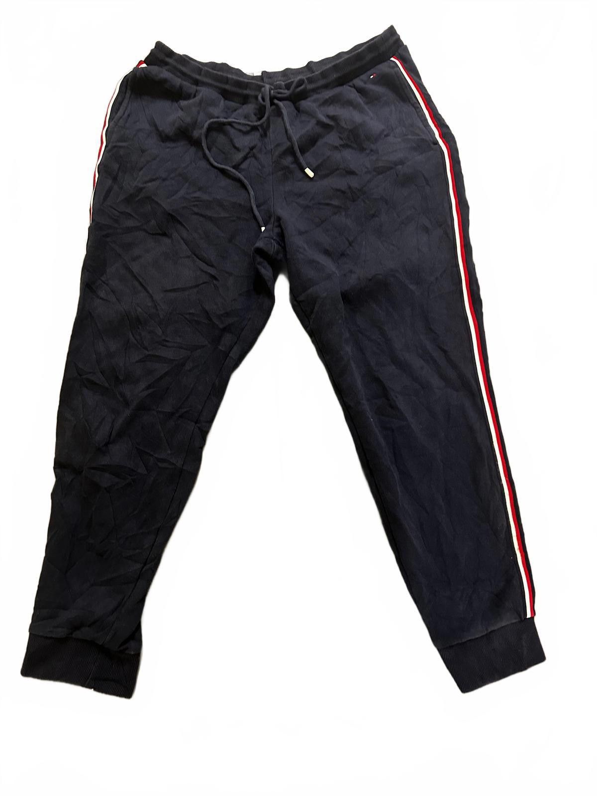 Tommy Hilfiger Tommy Hilfiger Navy Joggers with Red Stripes Size US 34 / EU 50 - 3 Thumbnail