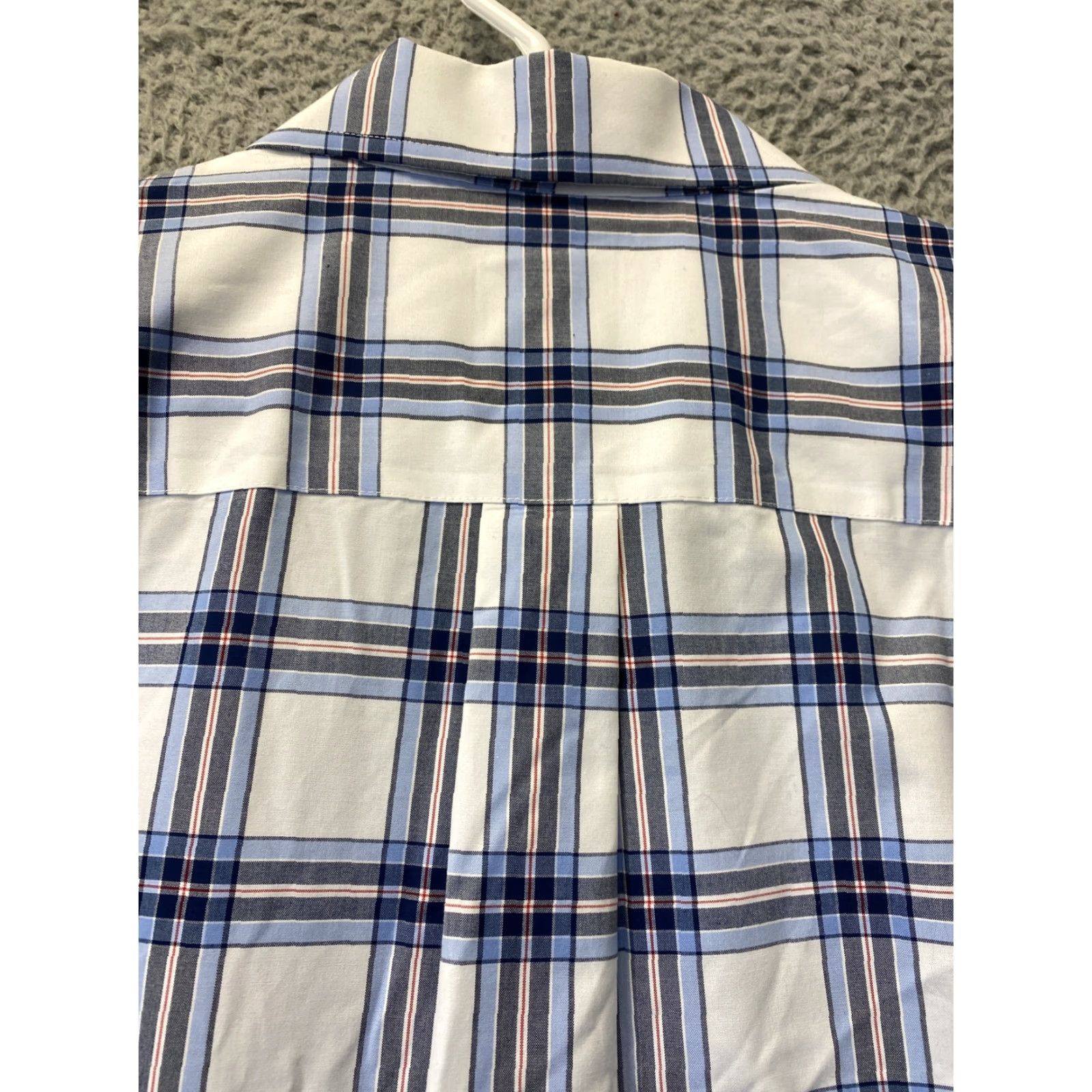 Jos. A. Bank Jos. A. Bank Men's Shirt L Woven Cotton Blend Short Sleeve Plaid Multicolor Classic Fit Button-Up Casual Formal Wedding Size US L / EU 52-54 / 3 - 8 Thumbnail