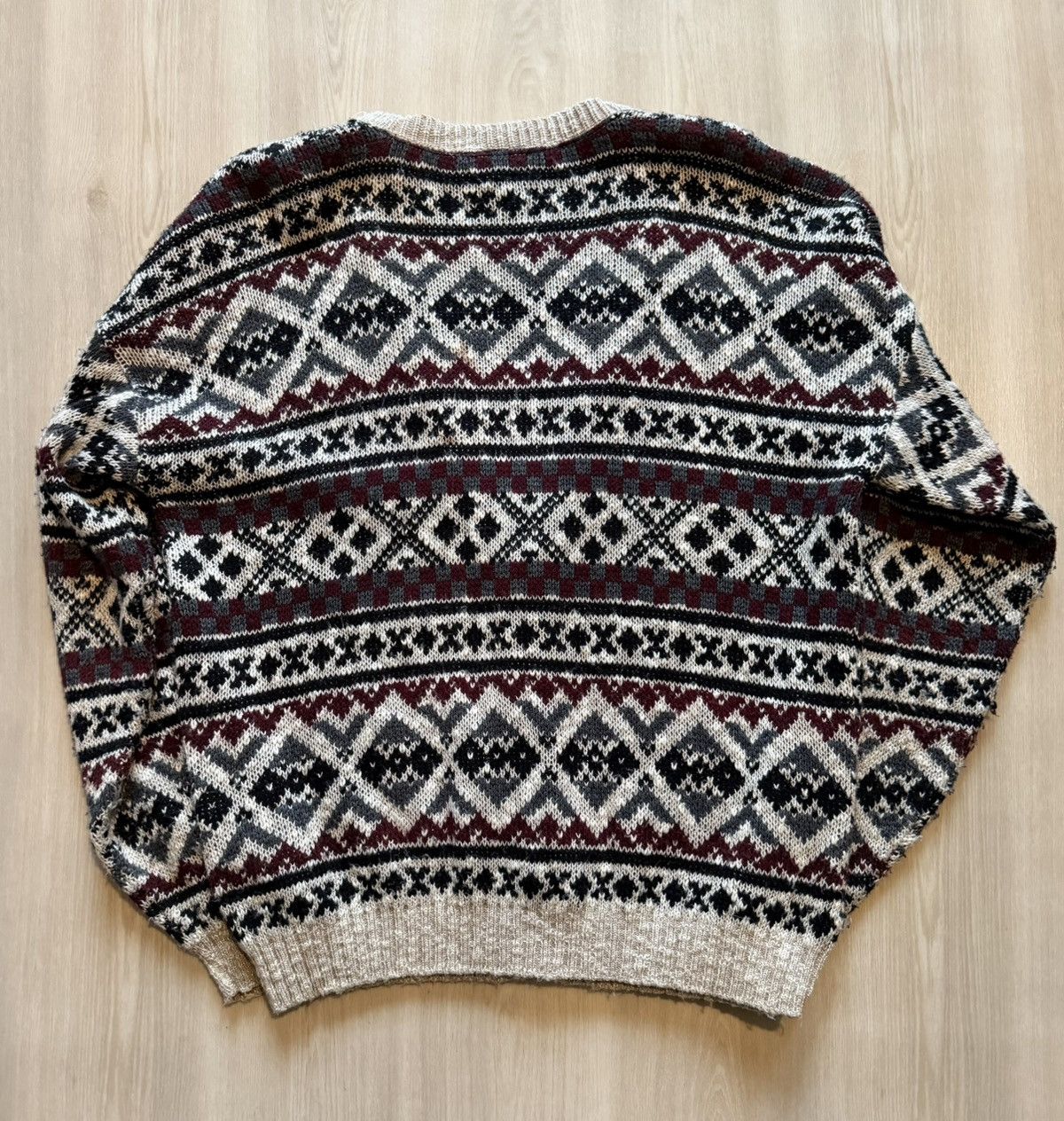 Vintage Vintage 90s Ash Creek Trading Knit Grandpa Cardigan USA Sz L Size US L / EU 52-54 / 3 - 8 Thumbnail