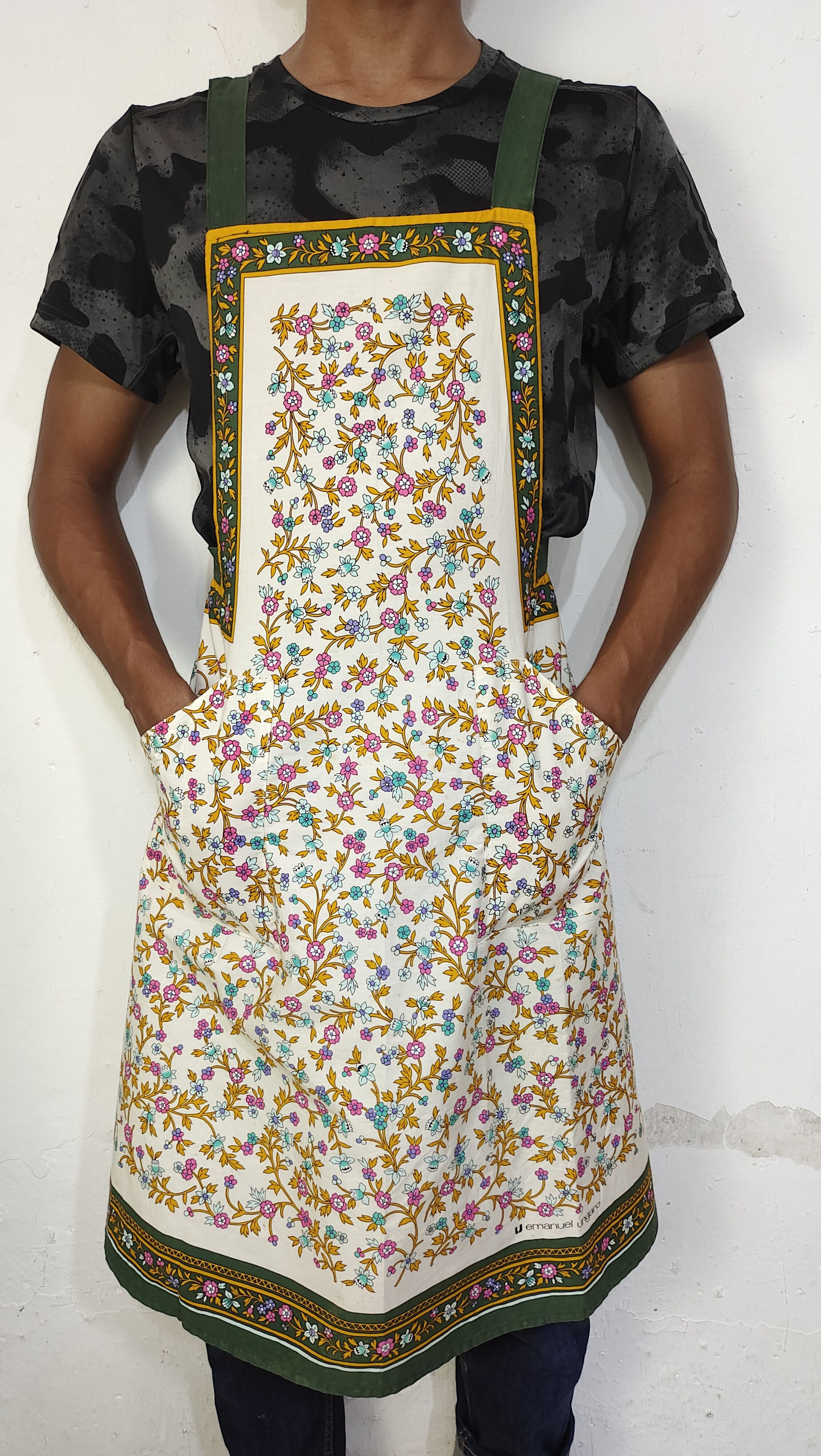 Emanuel Ungaro × Vintage EMANUEL UNGARO PARATIELE PARIS APRON Size ONE SIZE - 2 Thumbnail