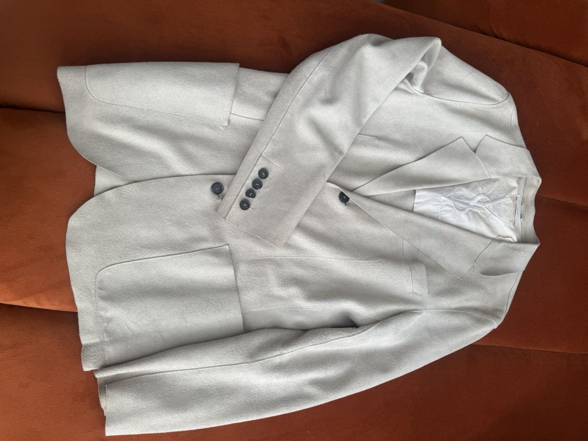 Yves Saint Laurent Rare Saint Laurent by Stefano Pilati Grey Suede Jacket Size US M / EU 48-50 / 2 - 1 Thumbnail