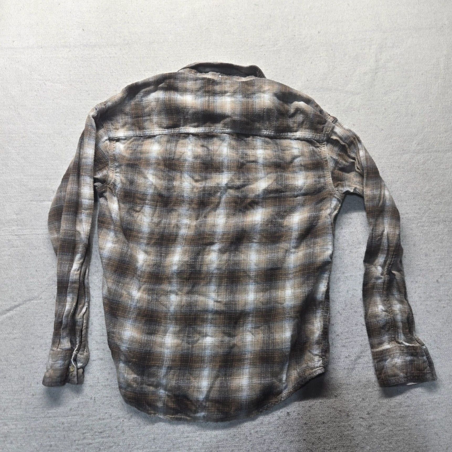 American Eagle Outfitters AMERICAN EAGLE Outfitters Button-Up Shirt Brown Plaid Flannel Regular S Mens Small Classic Shirt Adults Brown Plaid Super Soft Shirt Size US S / EU 44-46 / 1 - 7 Thumbnail