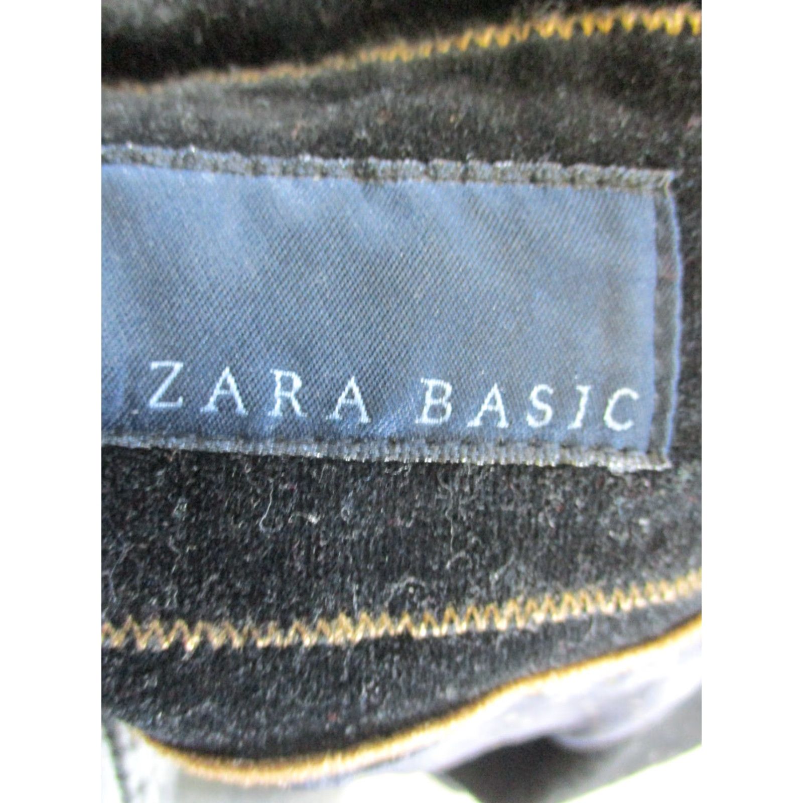 Zara Zara Basics Blazer Womens Large Black Satin Sports Coat Size L / US 10 / IT 46 - 3 Thumbnail