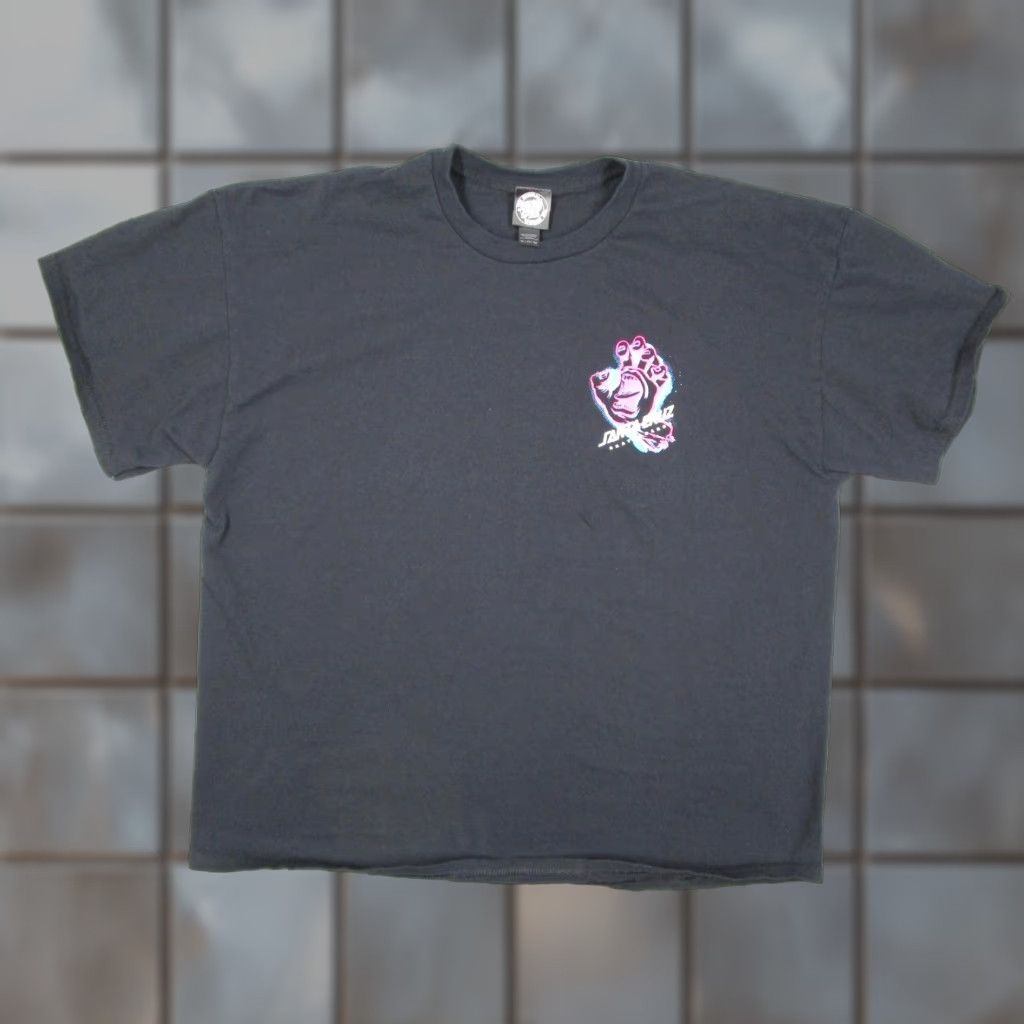 Vintage Santa Cruz Skateboards Shirt Mens 2XL Black Screaming Hand Graphic Skate Tee Size US XXL / EU 58 / 5 - 1 Thumbnail