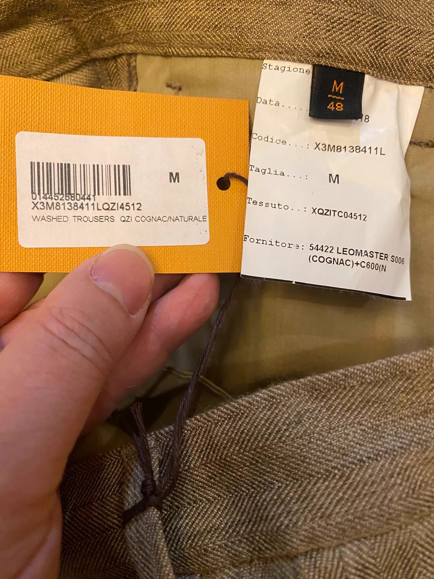 Tod's Tods Linen Herringbone Runway Pants Italy 48 BN Size US 32 / EU 48 - 7 Thumbnail
