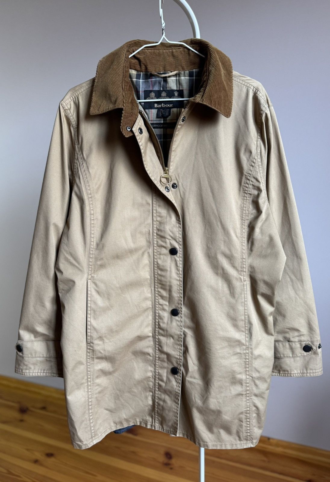 Barbour Barbour Waterproof Breathable Long Beige Jacket Coat Womens Size XXL / US 16-18 / IT 52-54 - 5 Thumbnail