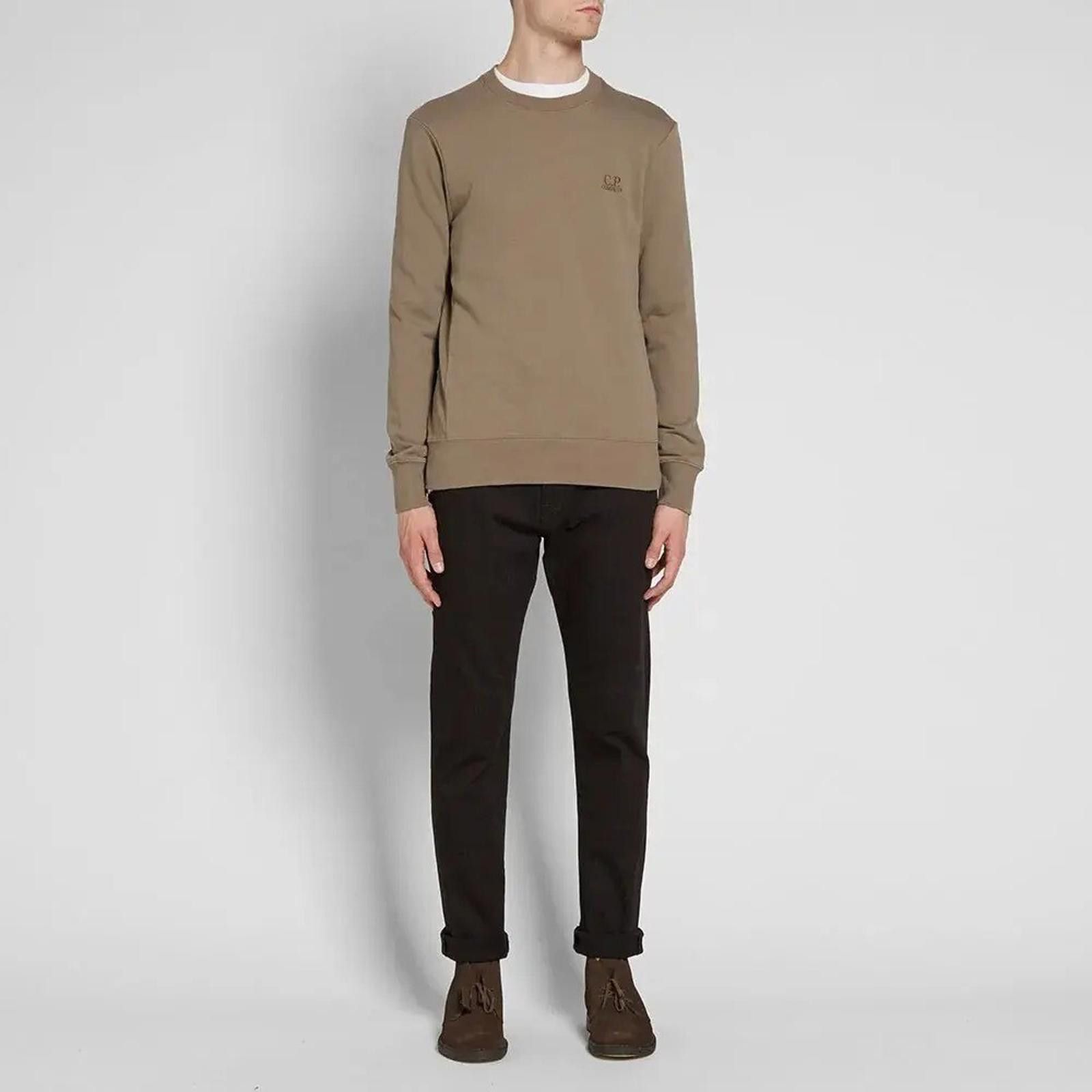 C.P. Company C.P. Company Logo Mens Khaki Crew Neck Sweatshirt Size L Size US L / EU 52-54 / 3 - 3 Thumbnail