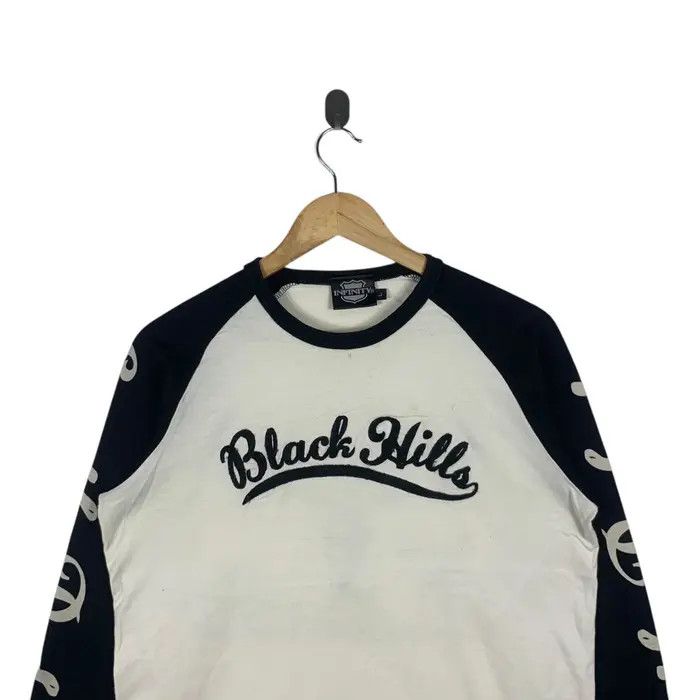 Vintage BLACK HILLS MOTORCYCLE South Dakota Raglan Tee Shirt Size L / US 10 / IT 46 - 2 Thumbnail