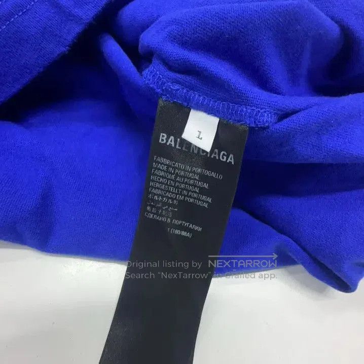 Balenciaga Balenciaga x Adidas Blue Graphic Long Sleeve T. Size US M / EU 48-50 / 2 - 5 Thumbnail