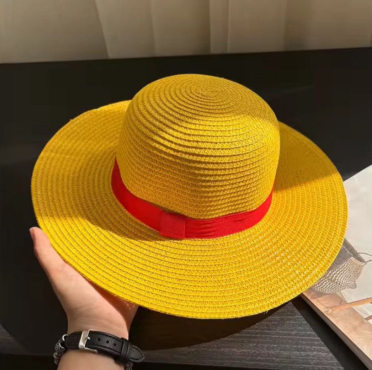 Japanese Brand Yellow Straw Hat Size ONE SIZE - 2 Thumbnail