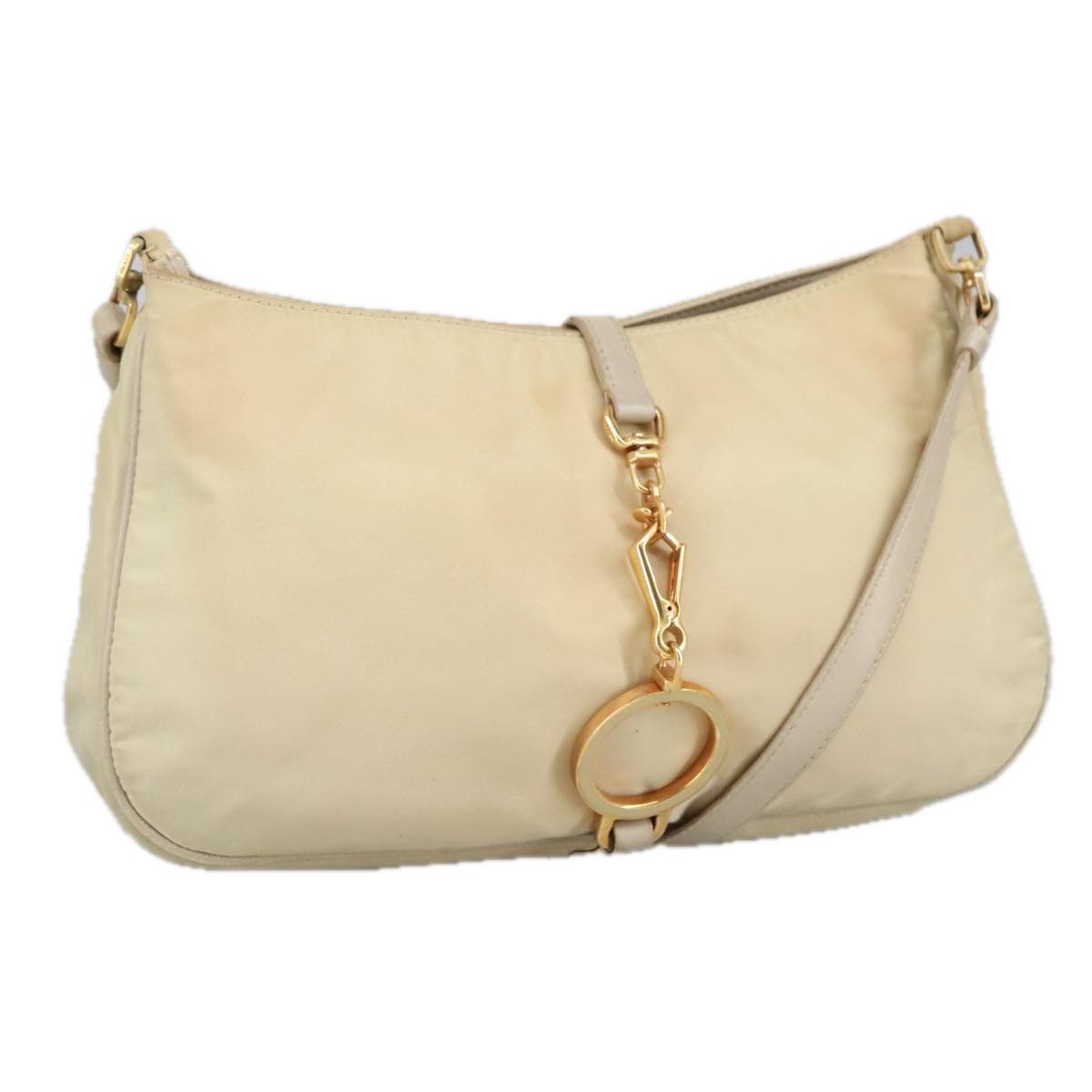 Prada Re-Nylon Beige Synthetic Shoulder Bag (Pre-Owned) Size ONE SIZE - 1 Thumbnail